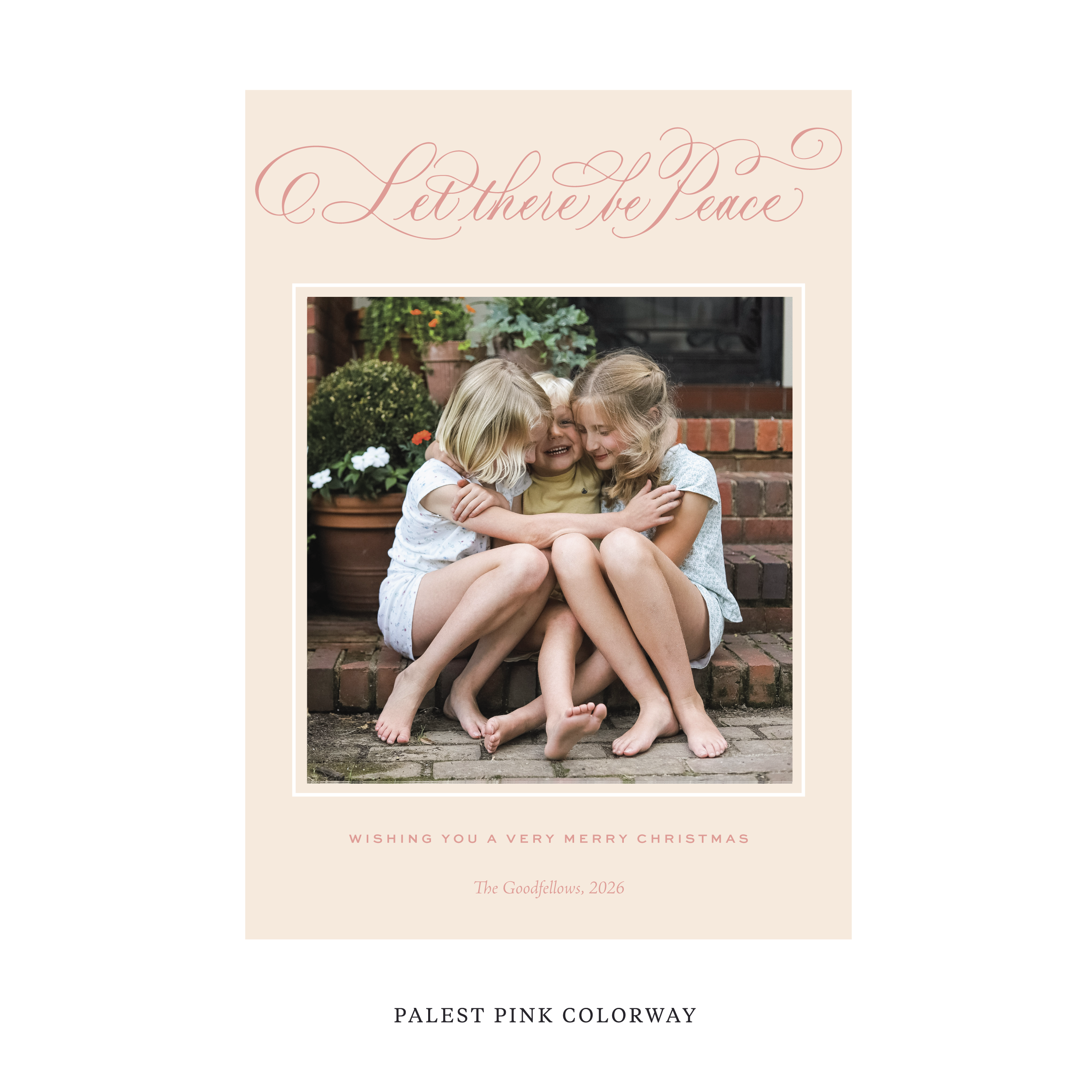 Goodfellow Classic Flat Print Holiday Card, Large