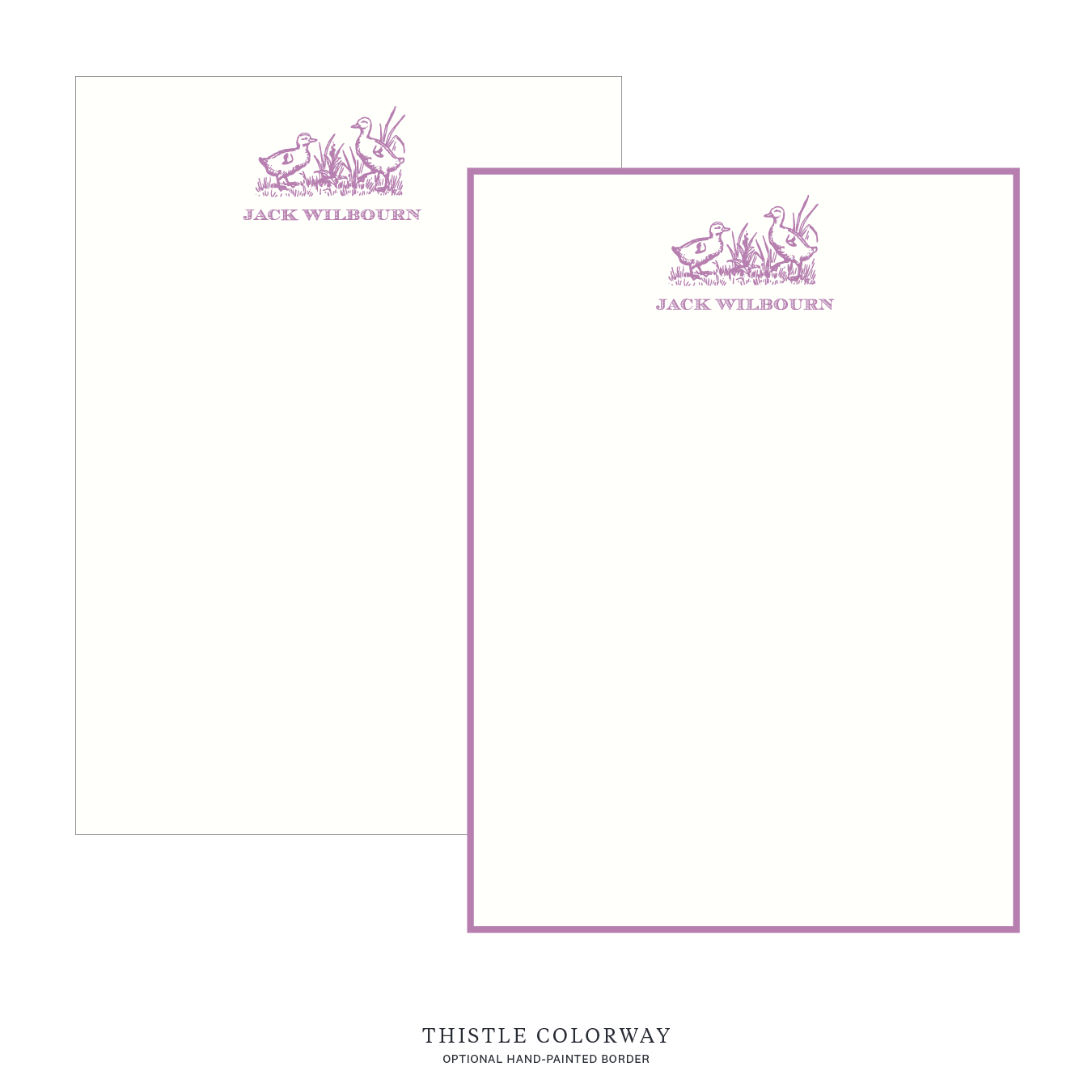 Heath Motif Notecard