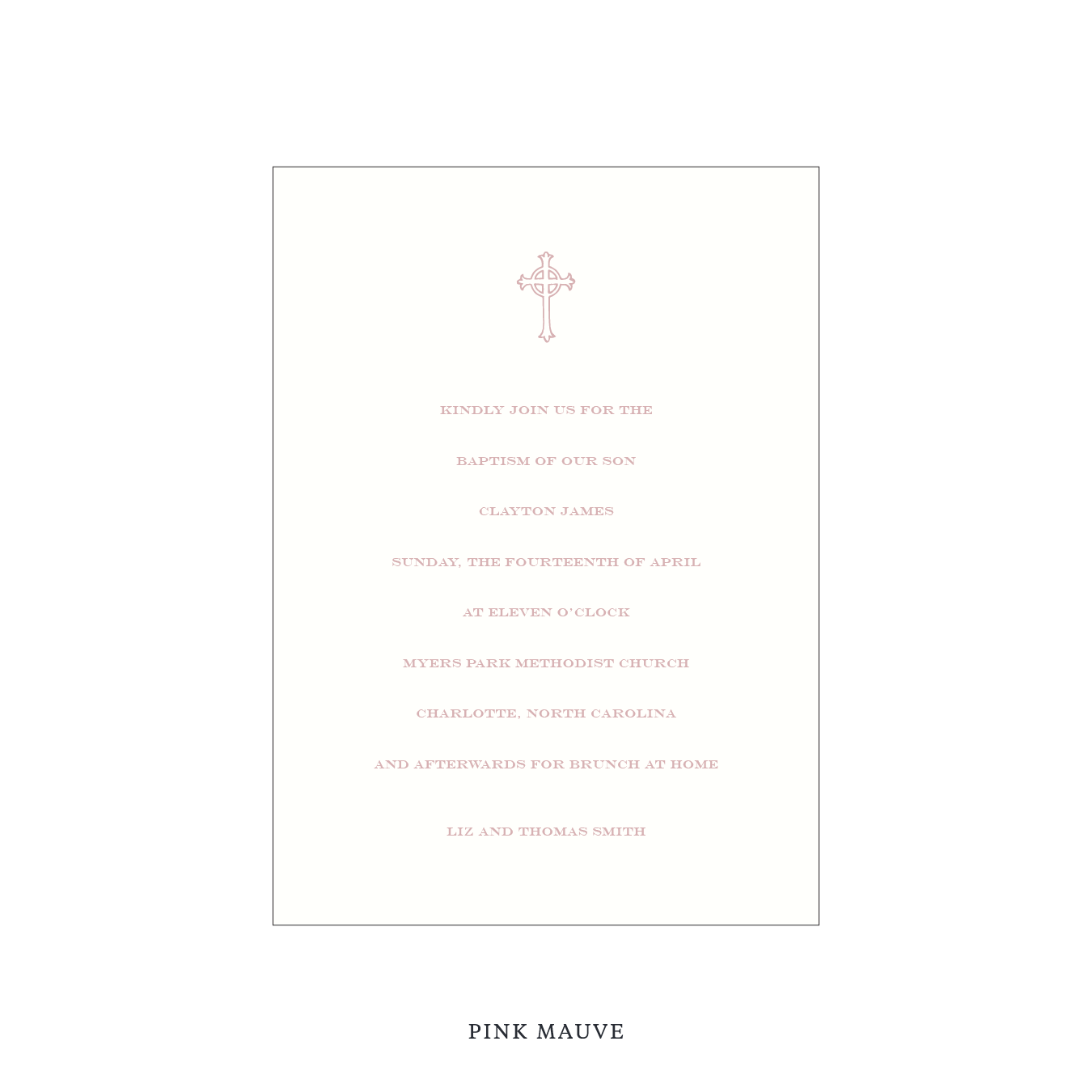 Hampstead Religious Celebration Invitation