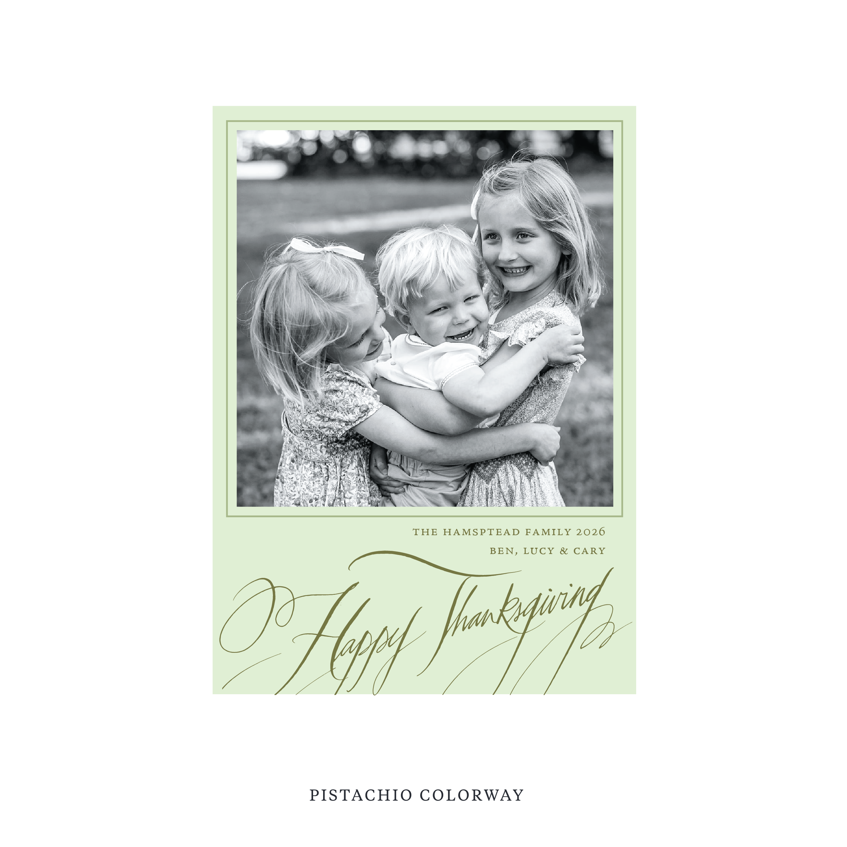 Hampton Classic Printed Holiday Card, Medium