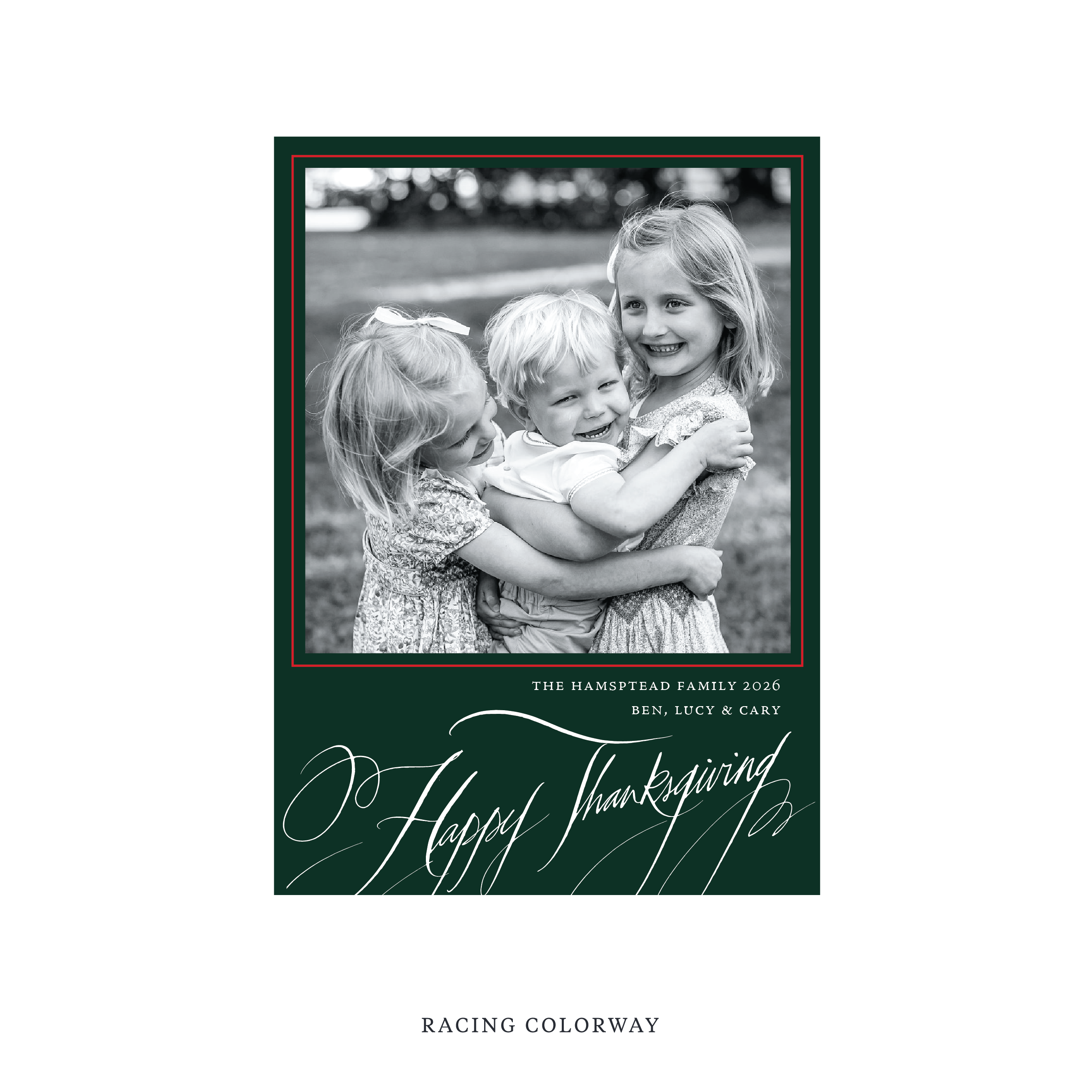 Hampton Classic Printed Holiday Card, Medium
