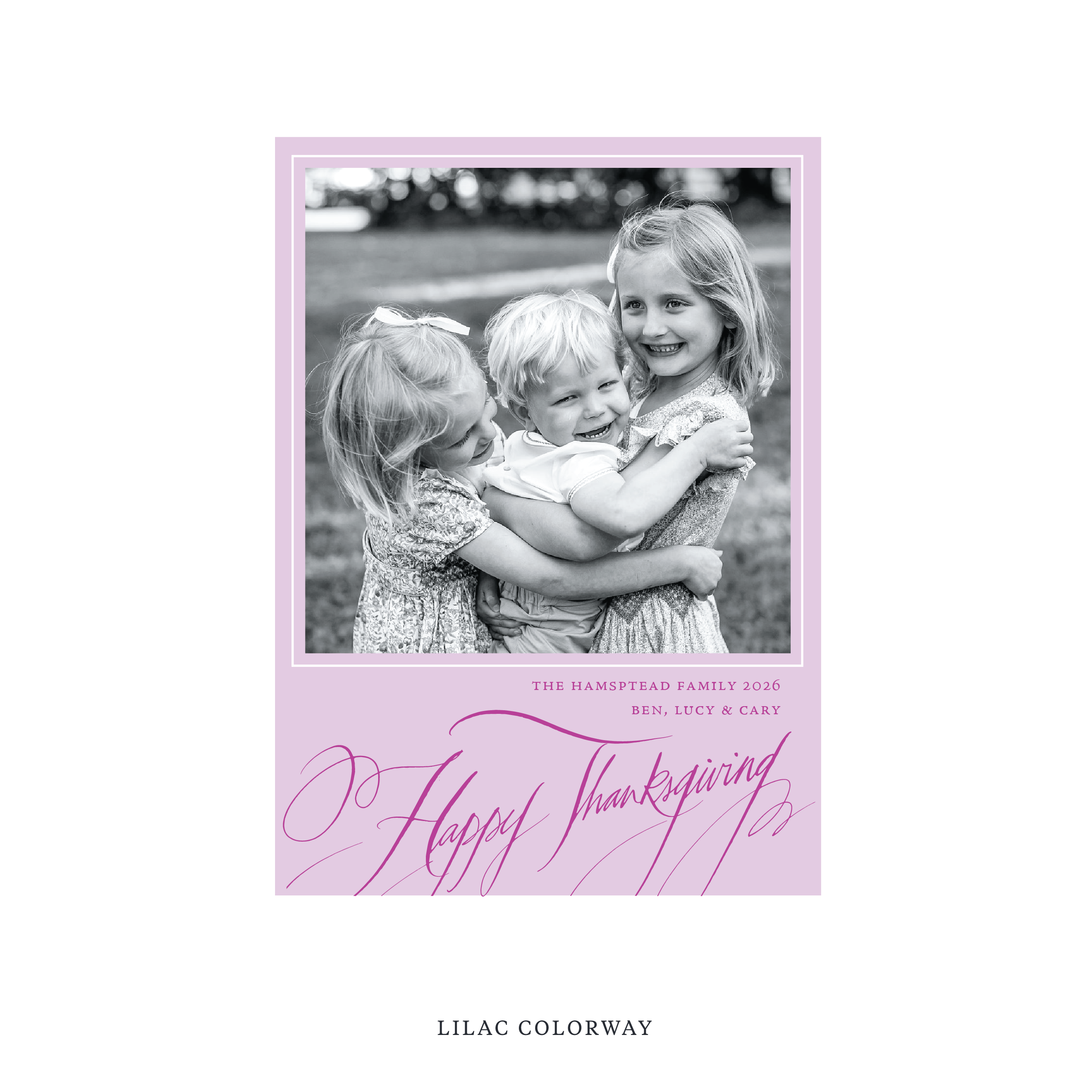 Hampton Classic Printed Holiday Card, Medium