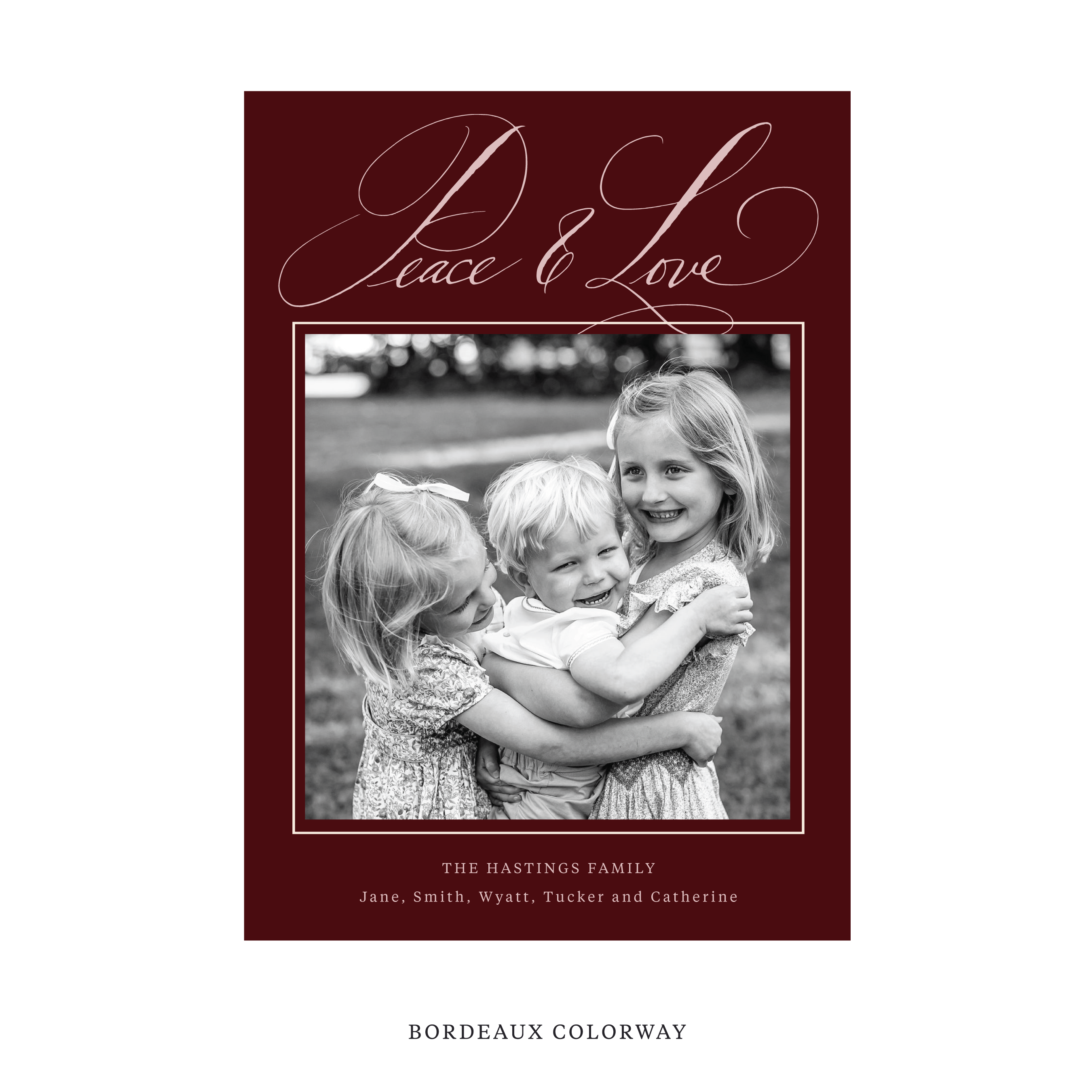 Hastings Classic Flat Print Holiday Card, Large