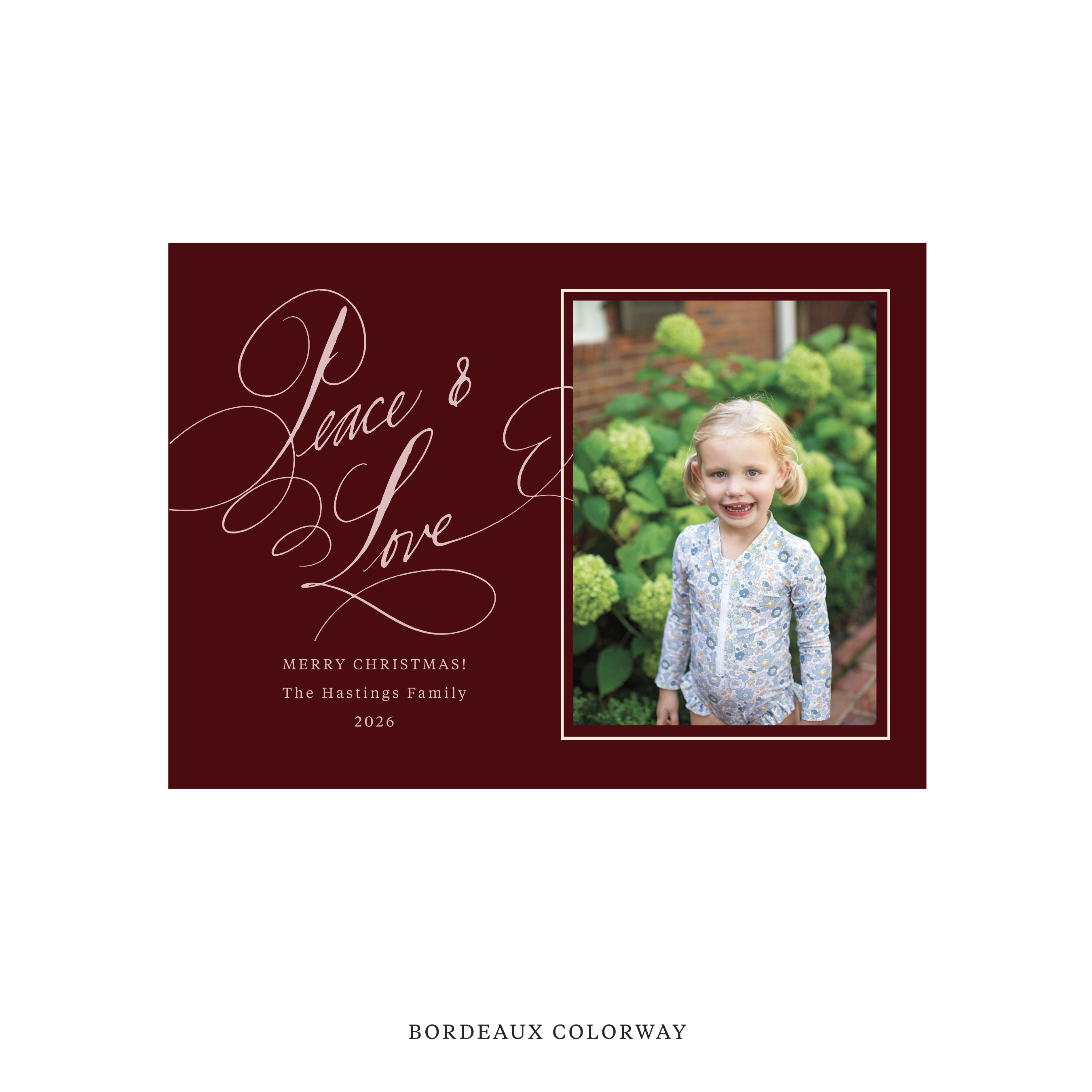 Hastings Classic Flat Print Holiday Card, Medium