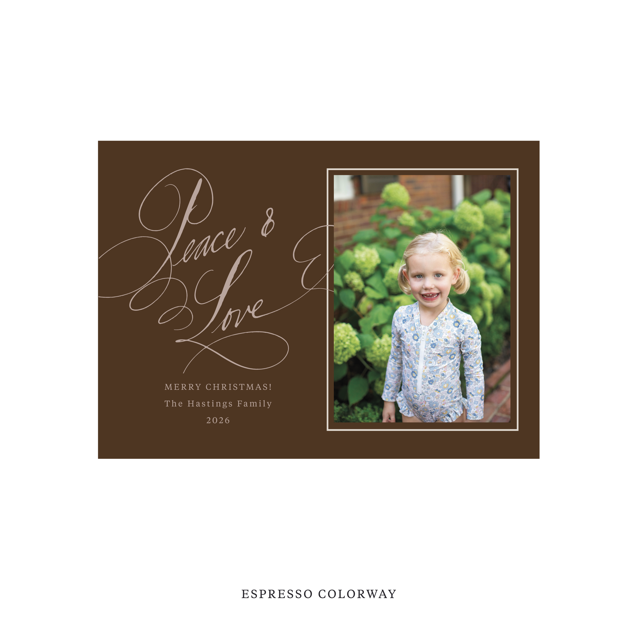 Hastings Classic Flat Print Holiday Card, Medium