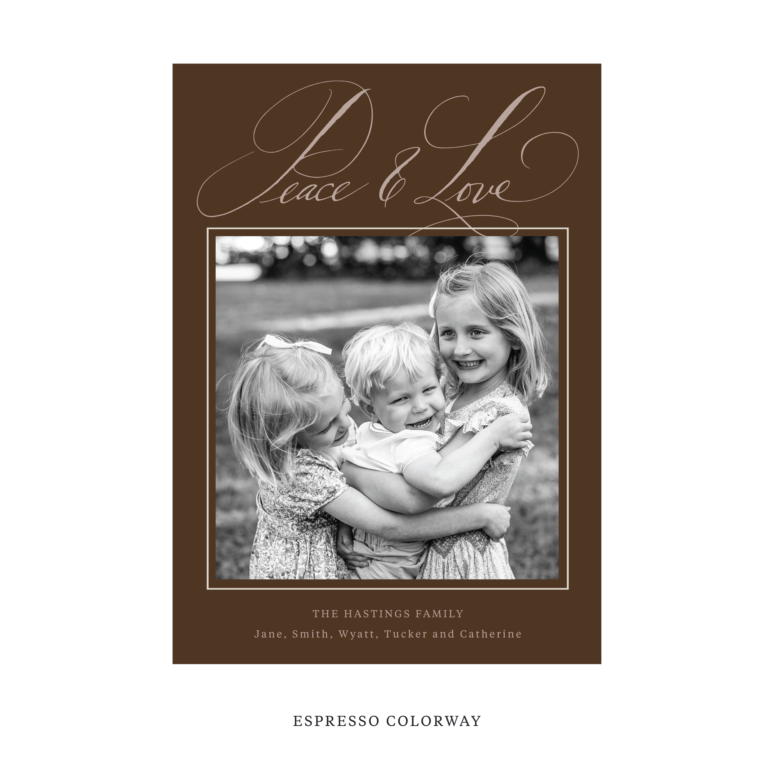 Hastings Classic Flat Print Holiday Card, Large
