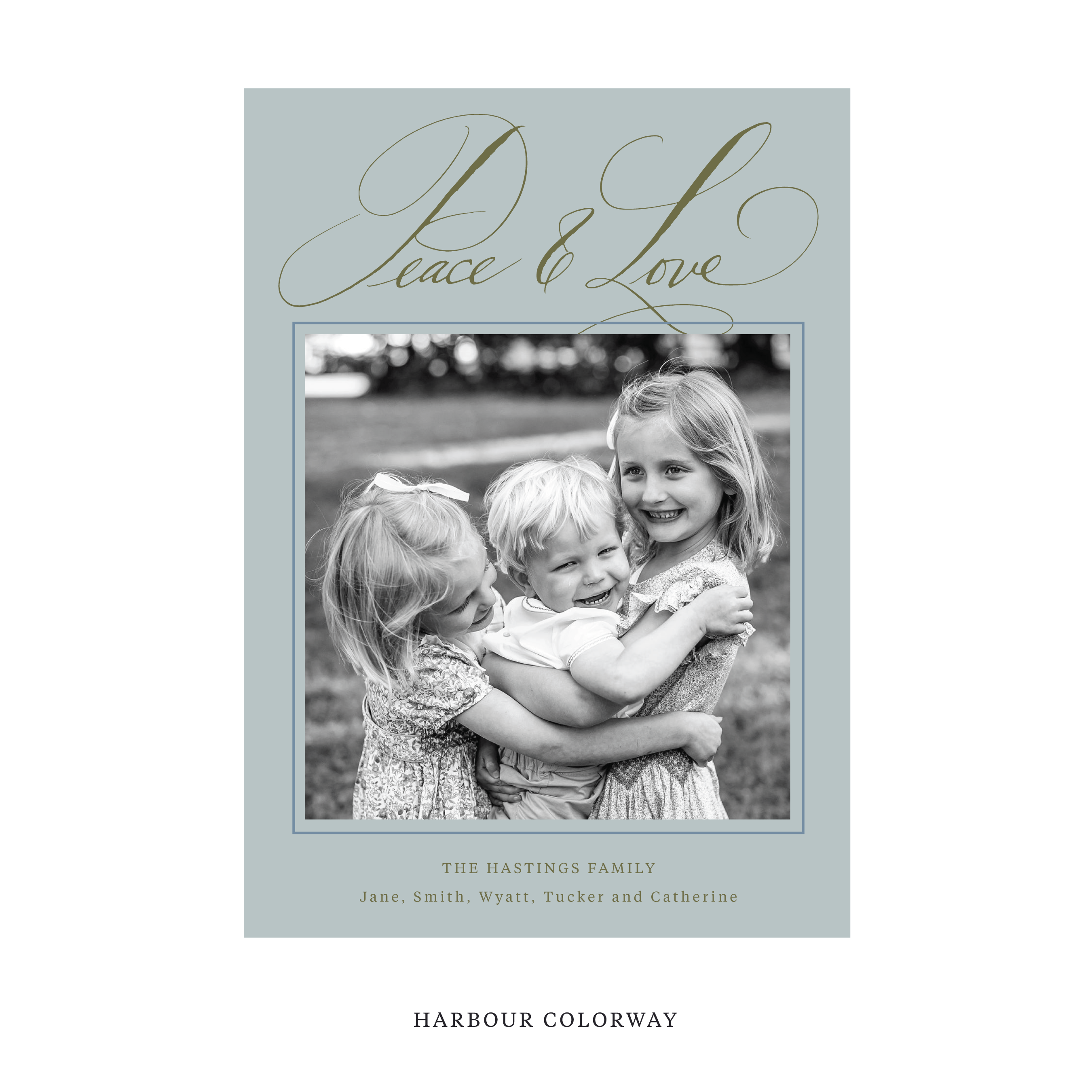 Hastings Classic Flat Print Holiday Card, Large