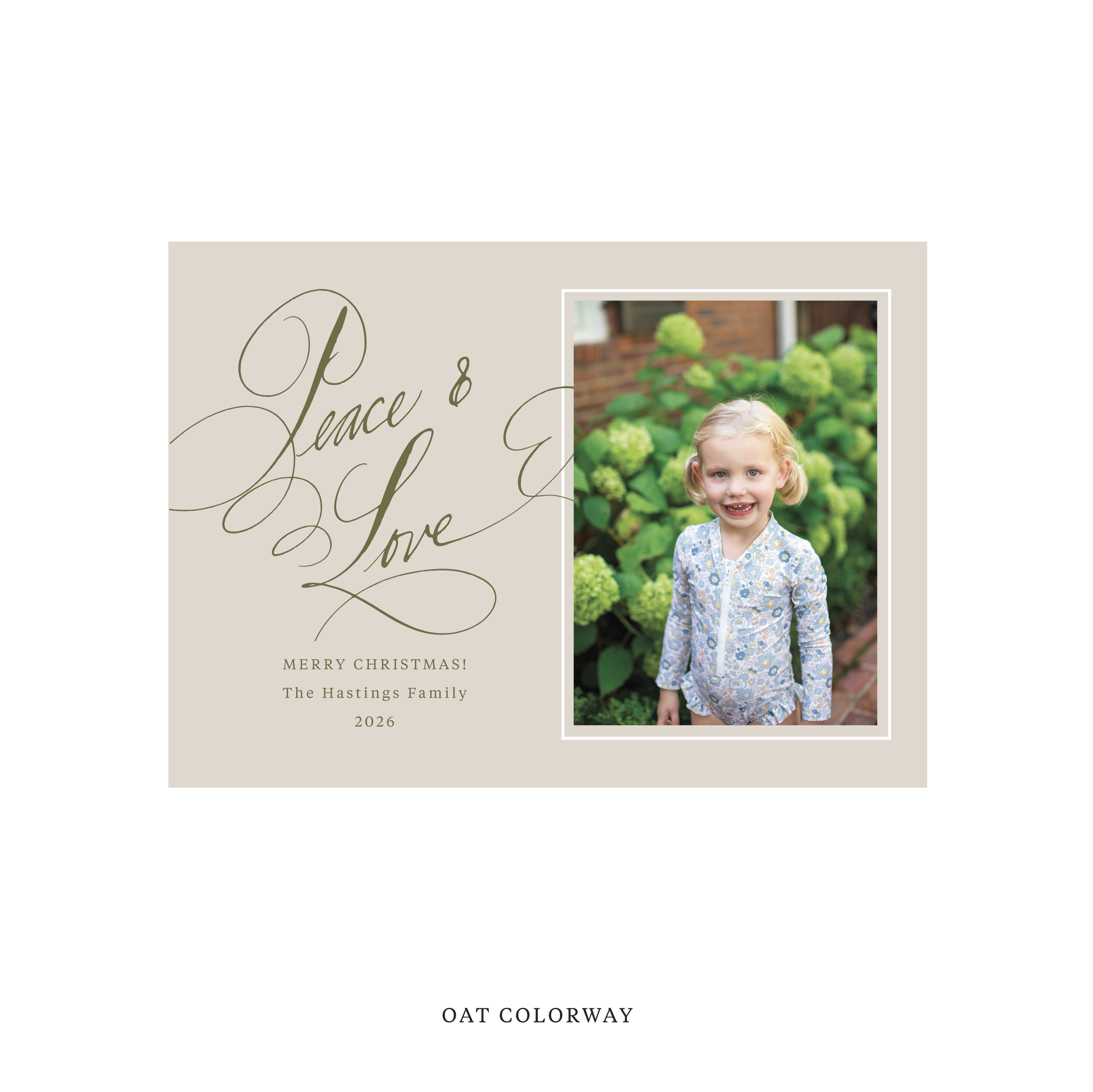 Hastings Classic Flat Print Holiday Card, Medium