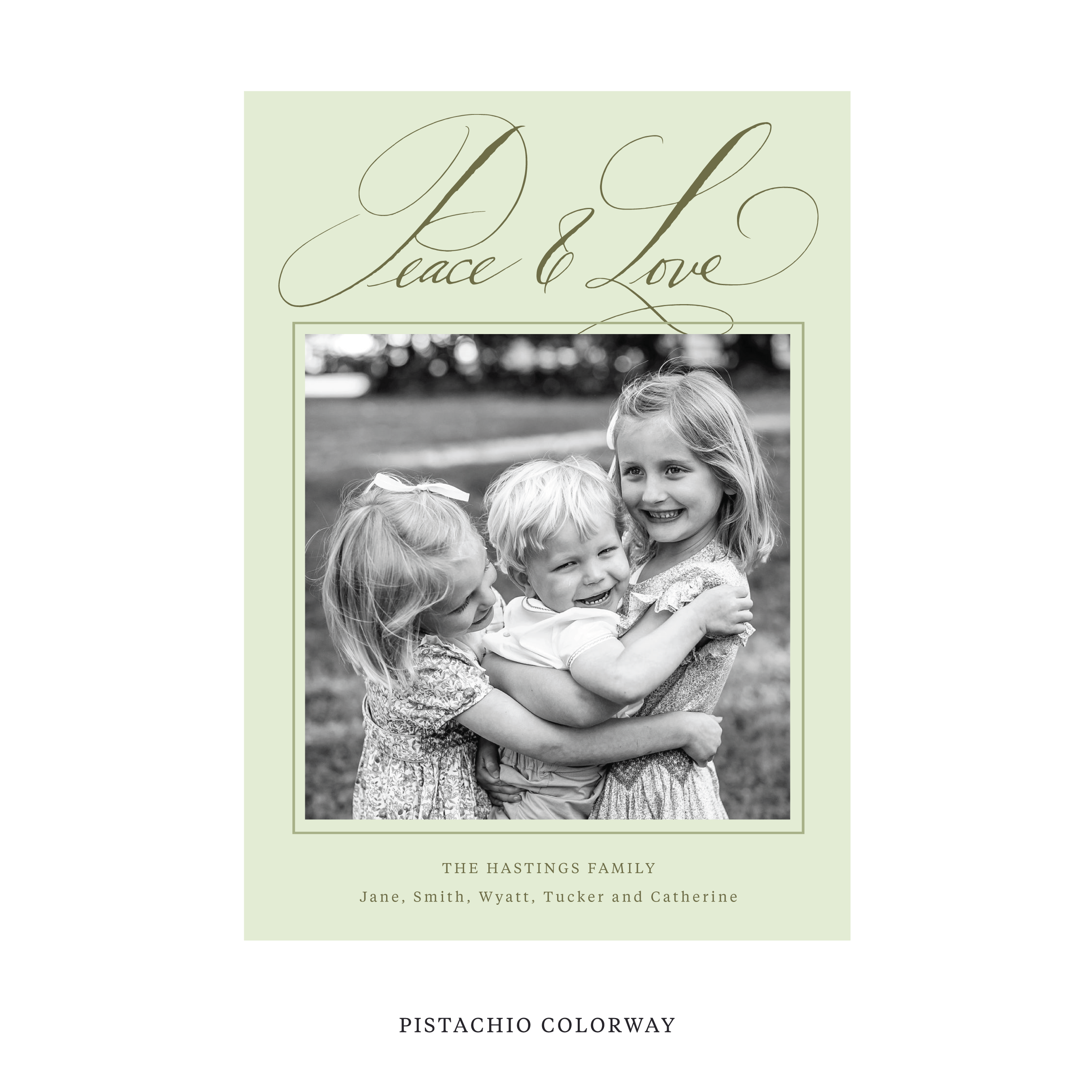 Hastings Classic Flat Print Holiday Card, Large