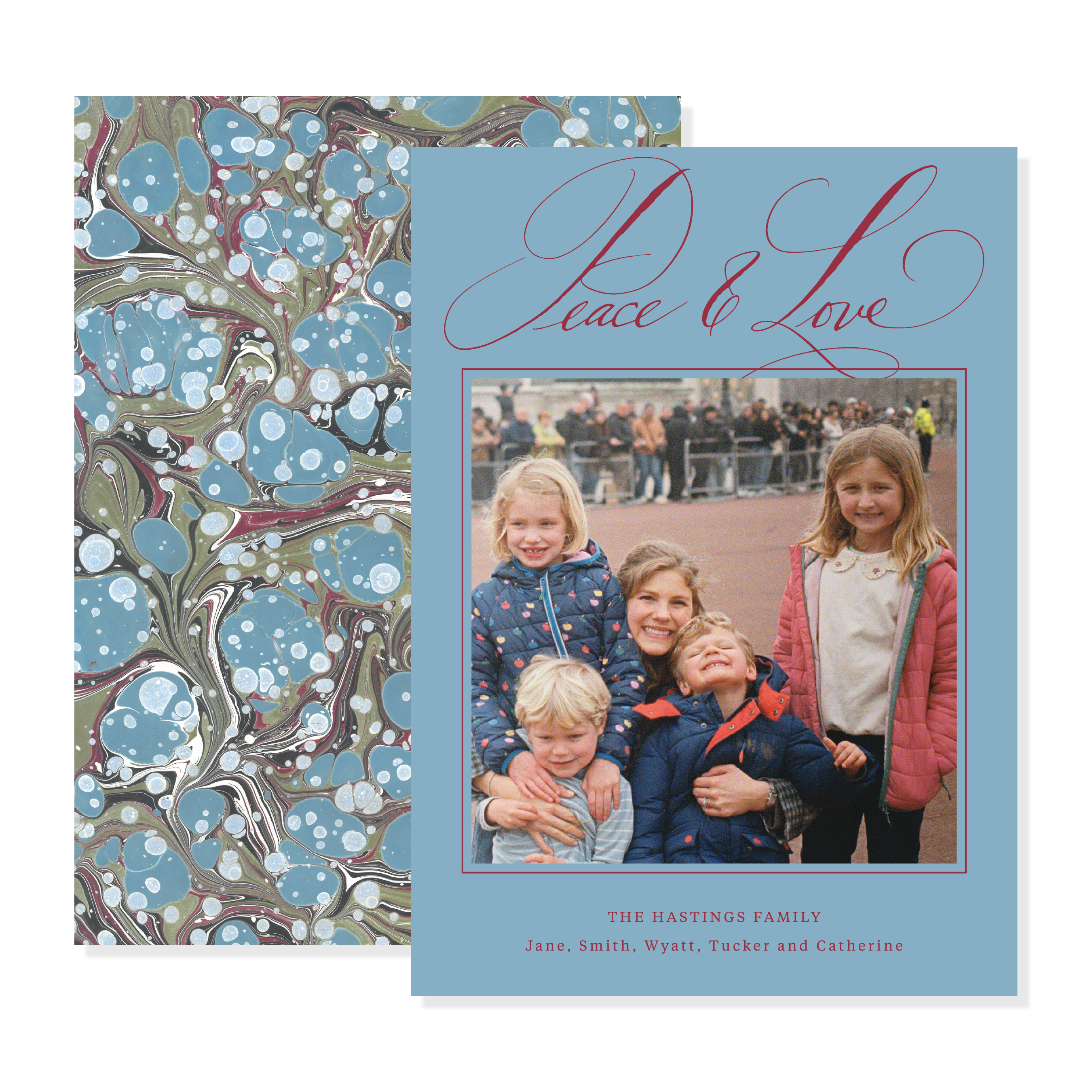 Celeste Hastings Marbled Classic Printed Holiday Card
