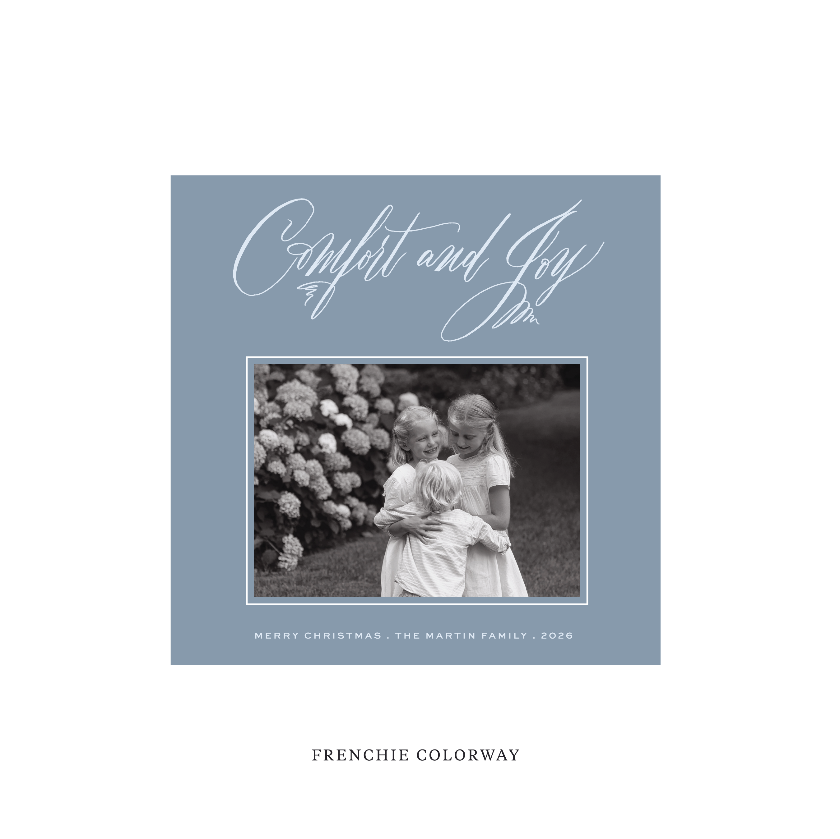 Hawthorne Classic Flat Print Holiday Card, Square