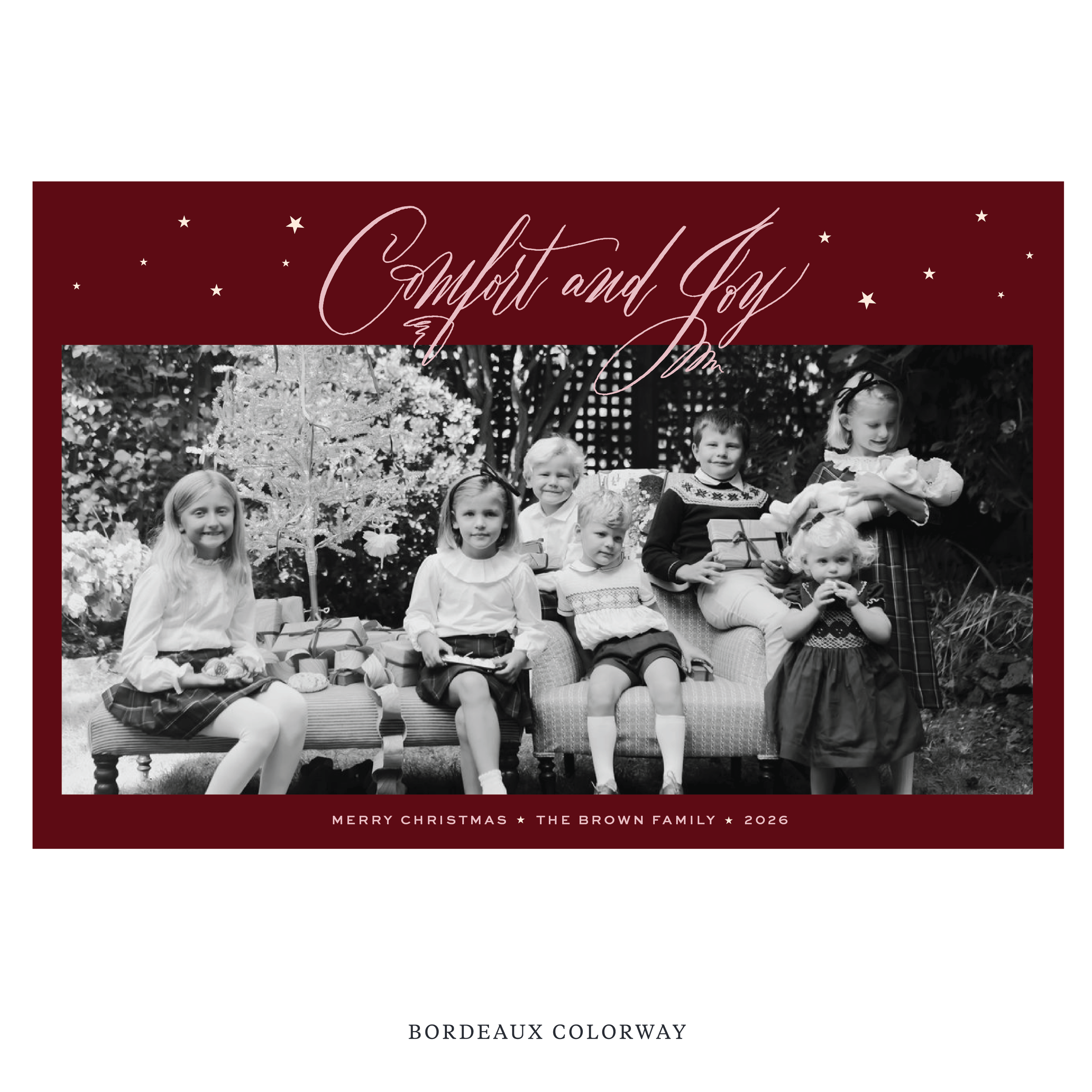 Hawthorne Digital Photo Holiday Card, Extra Large