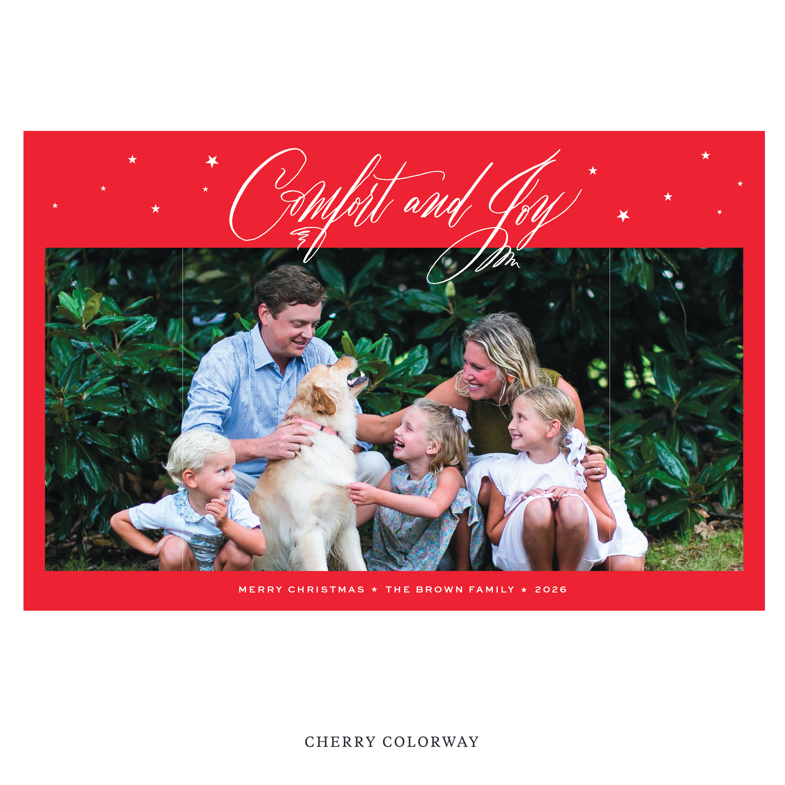 Hawthorne Digital Photo Holiday Card, Extra Large