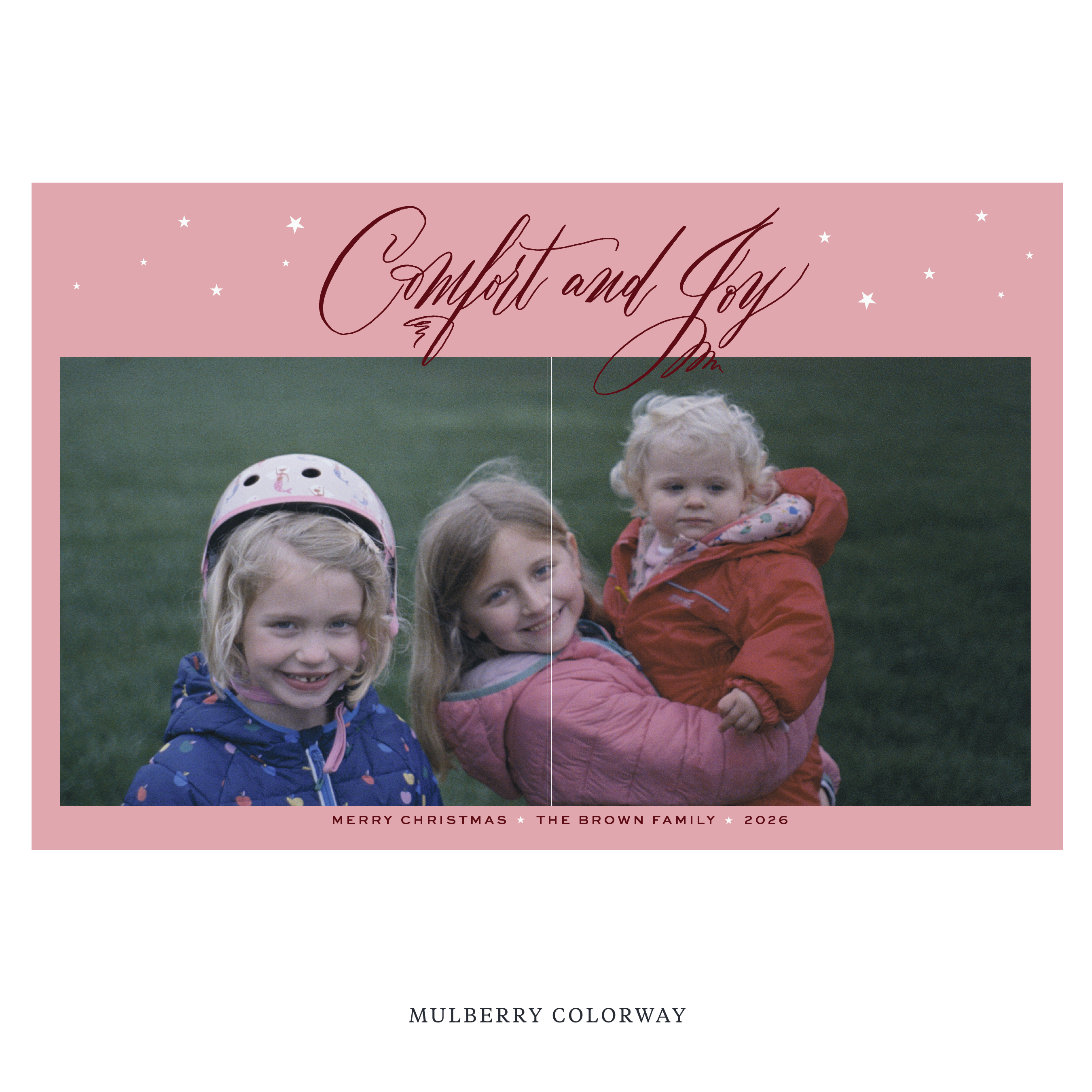 Hawthorne Digital Photo Holiday Card, Extra Large