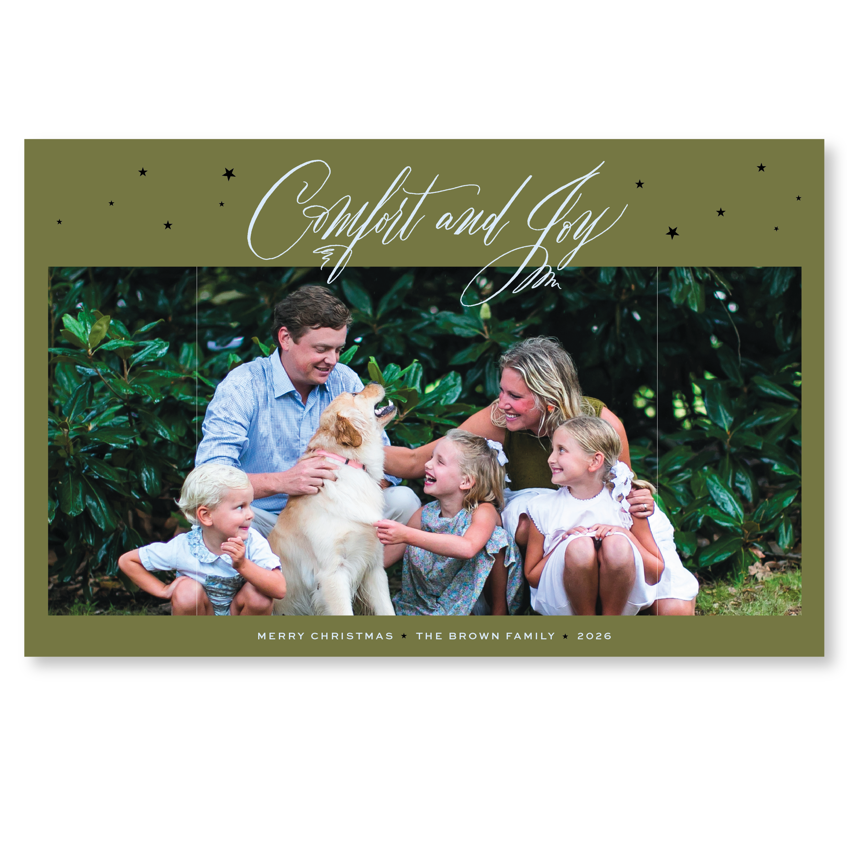 Hawthorne Digital Photo Holiday Card, Extra Large