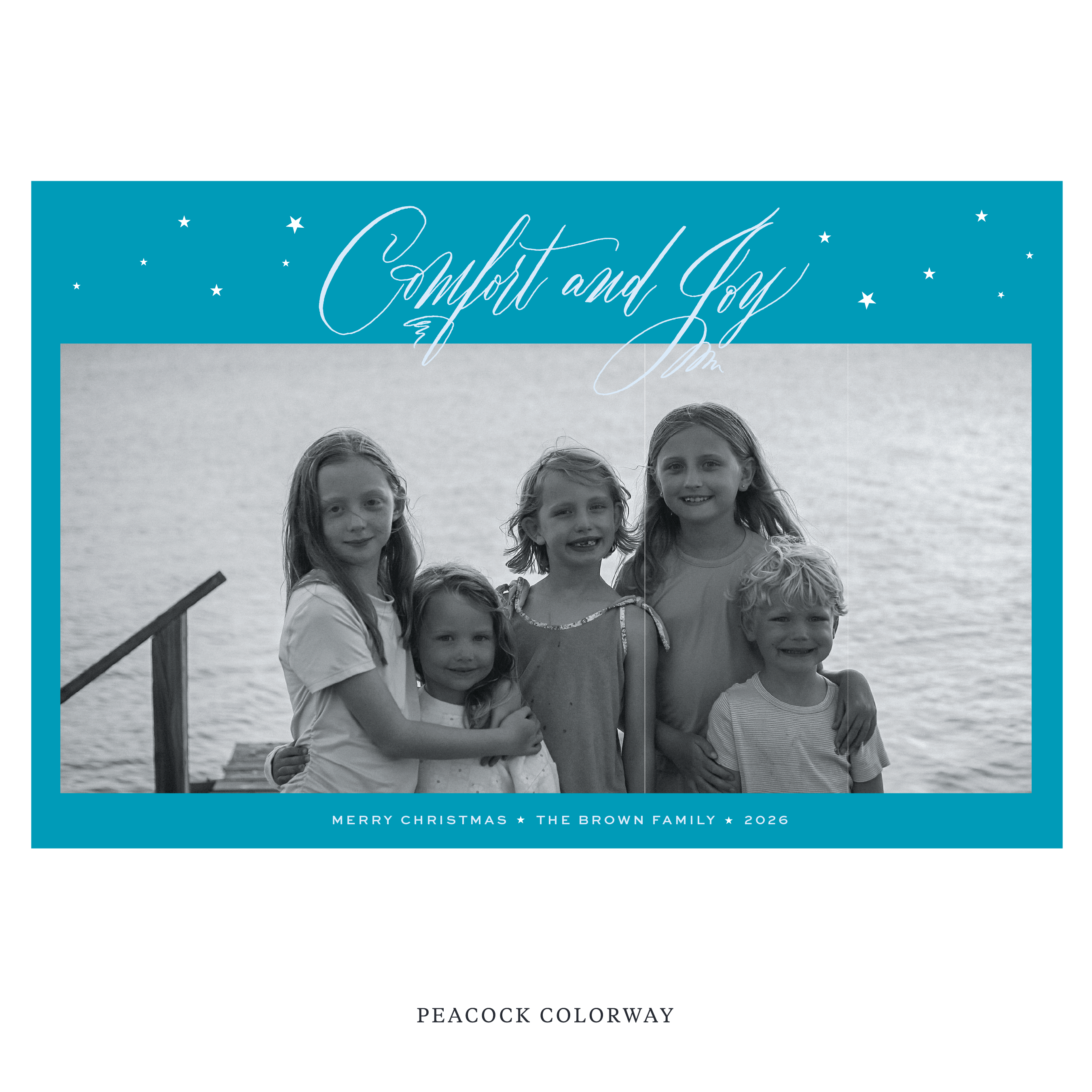 Hawthorne Digital Photo Holiday Card, Extra Large