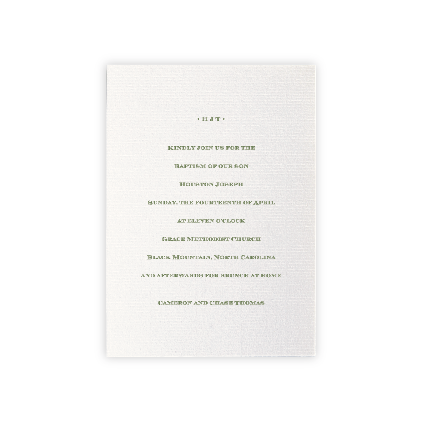 Heath Religious Celebration Invitation