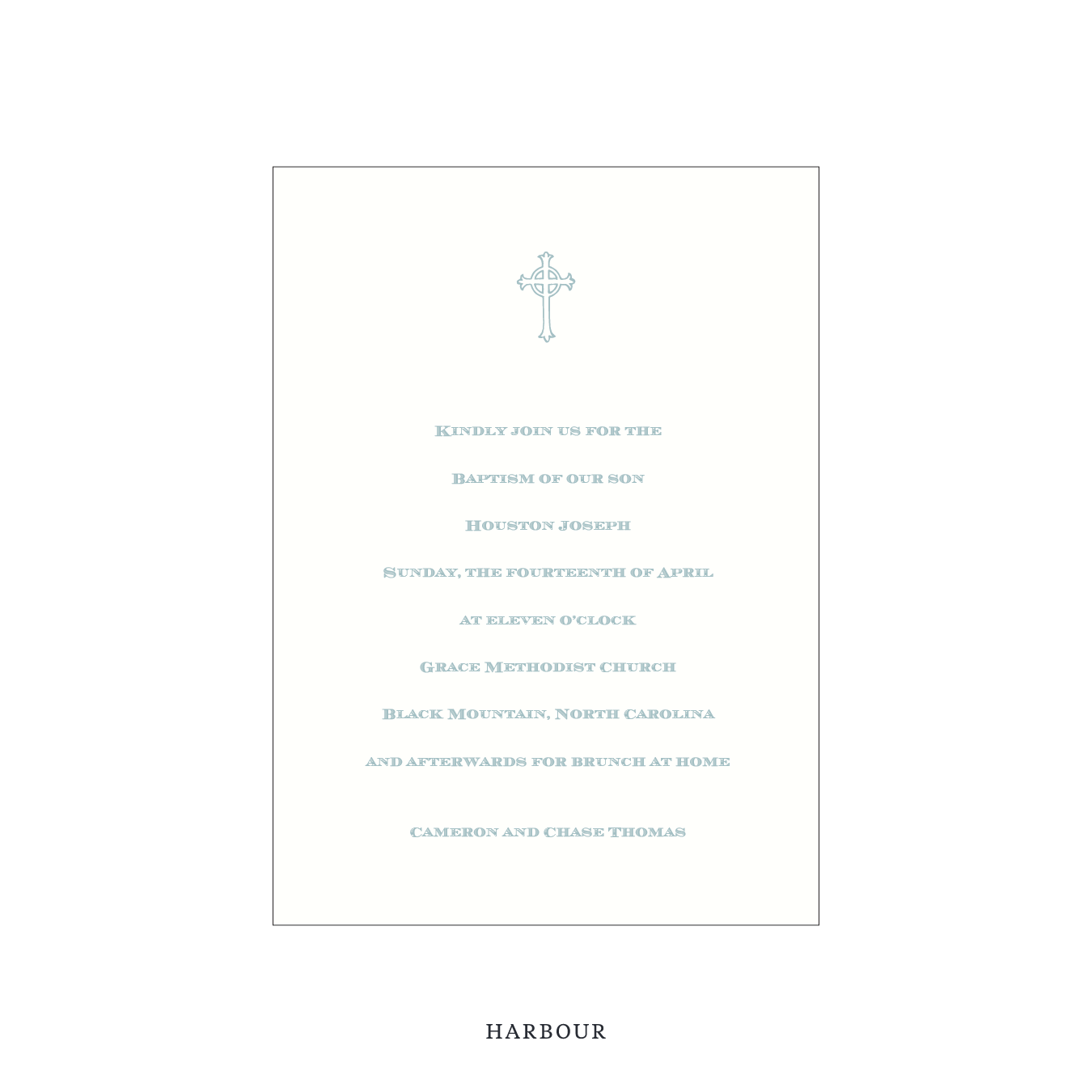 Heath Religious Celebration Invitation
