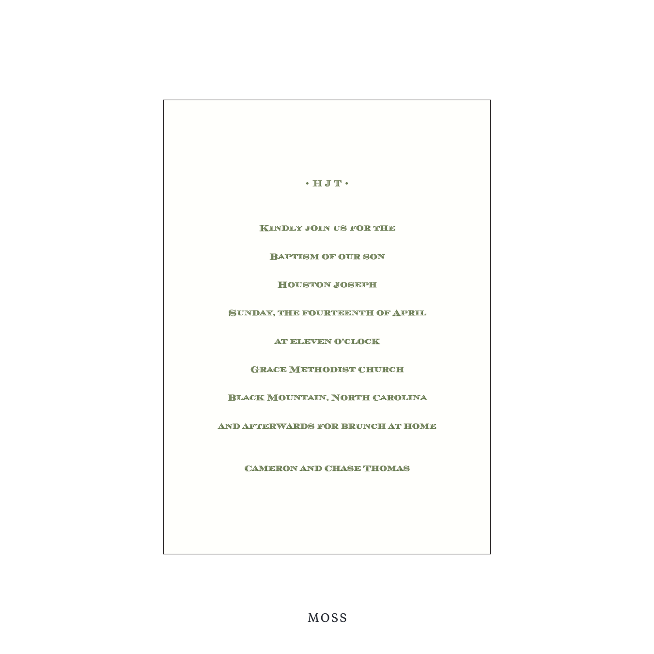 Heath Religious Celebration Invitation