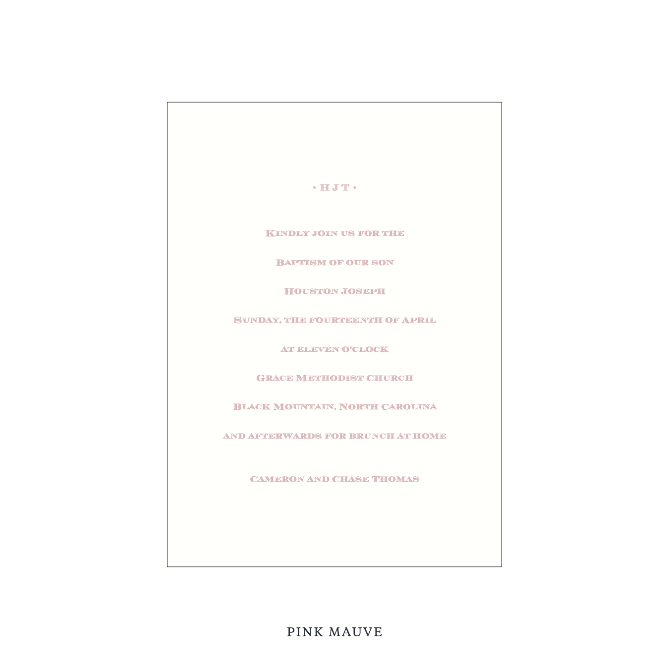 Heath Religious Celebration Invitation