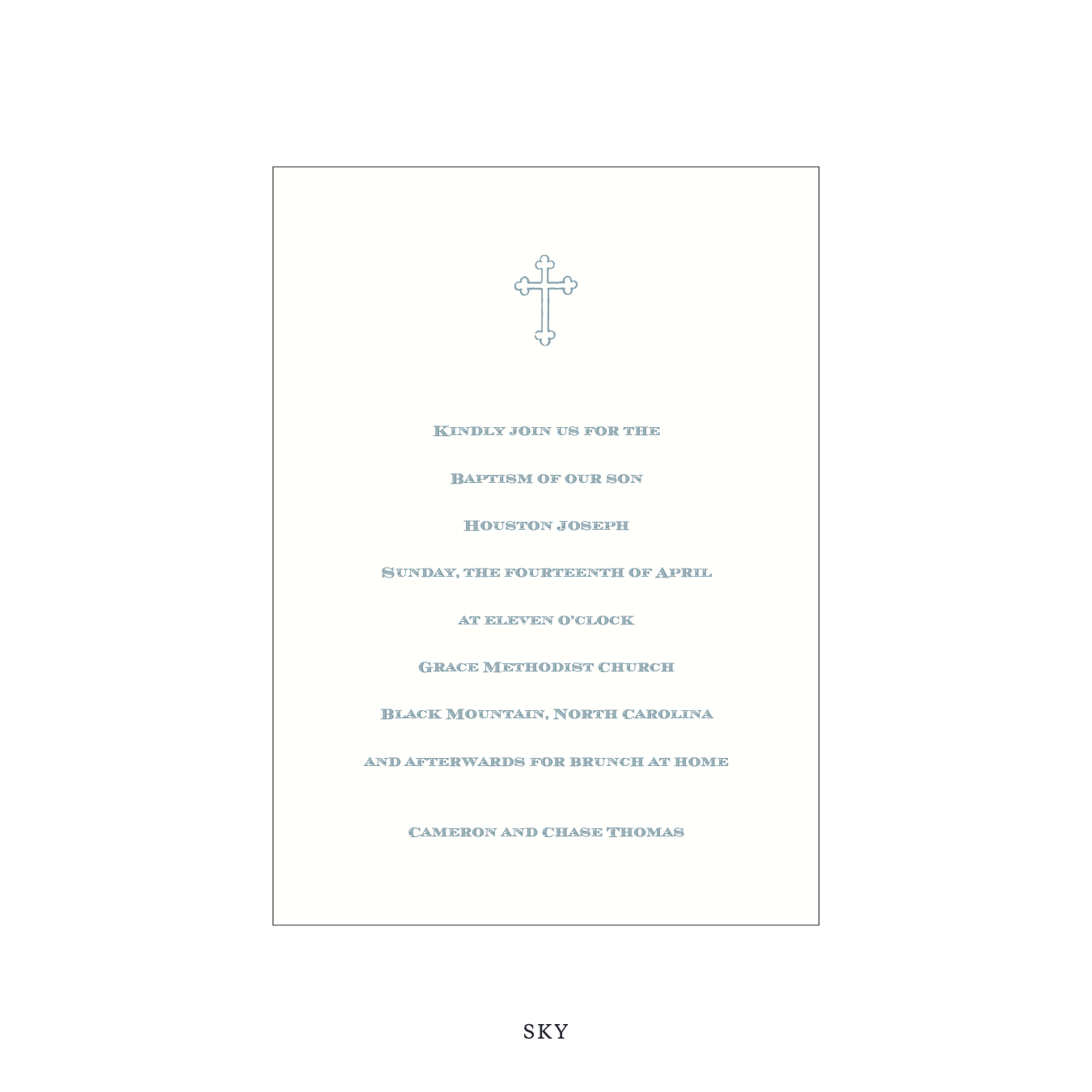 Heath Religious Celebration Invitation