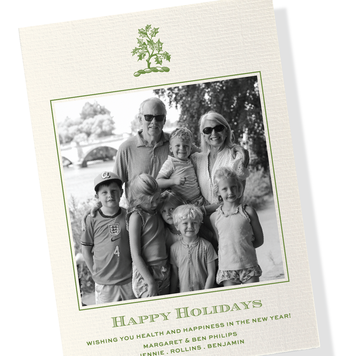 Heath Vintage Motif Classic Print Holiday Card