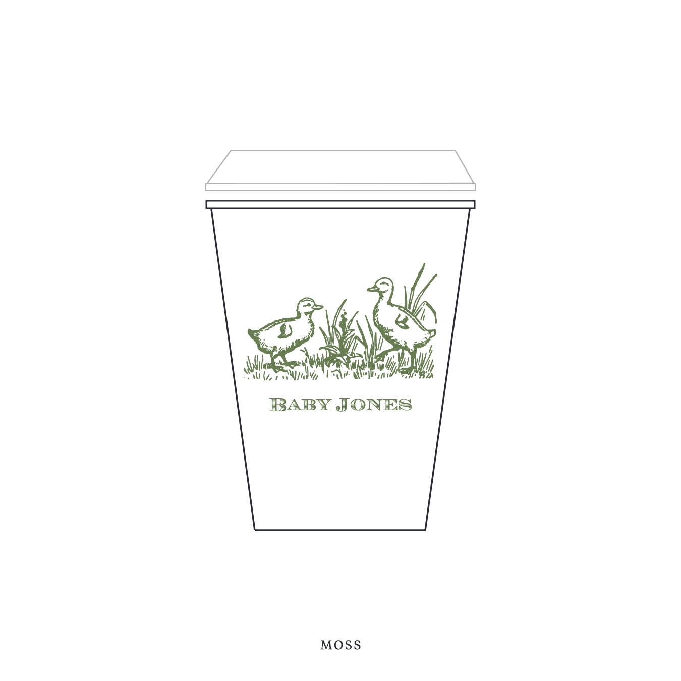 Heath Motif Paper Cup | 12 oz with Lid