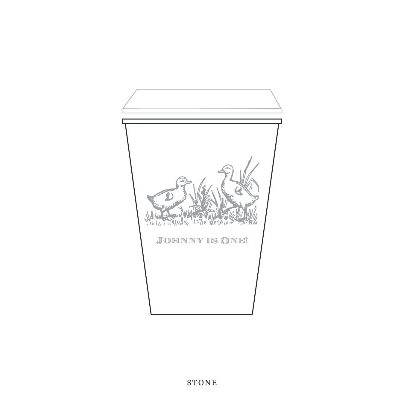 Heath Motif Paper Cup | 12 oz with Lid