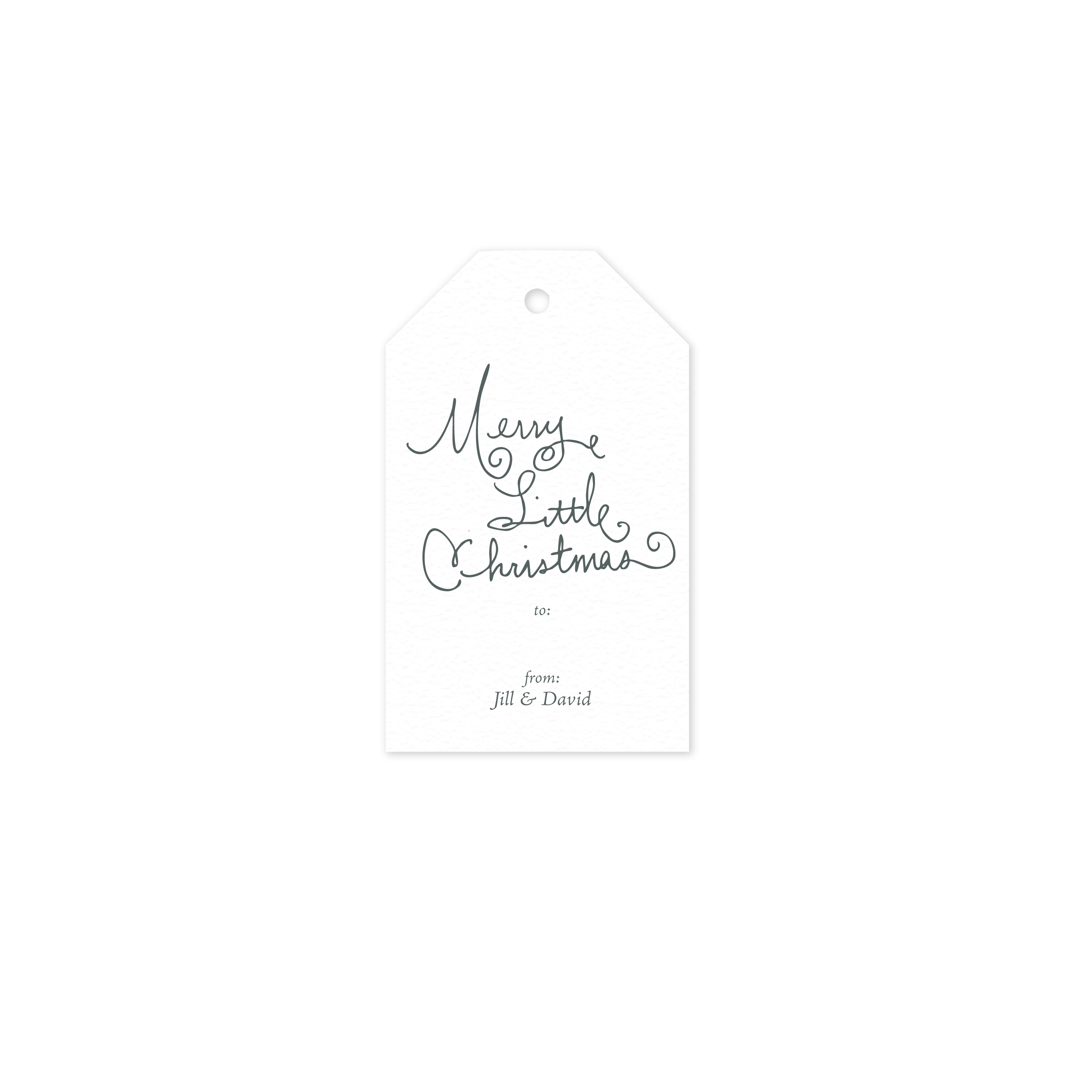 Ellery Luggage Letterpress Holiday Gift Tag