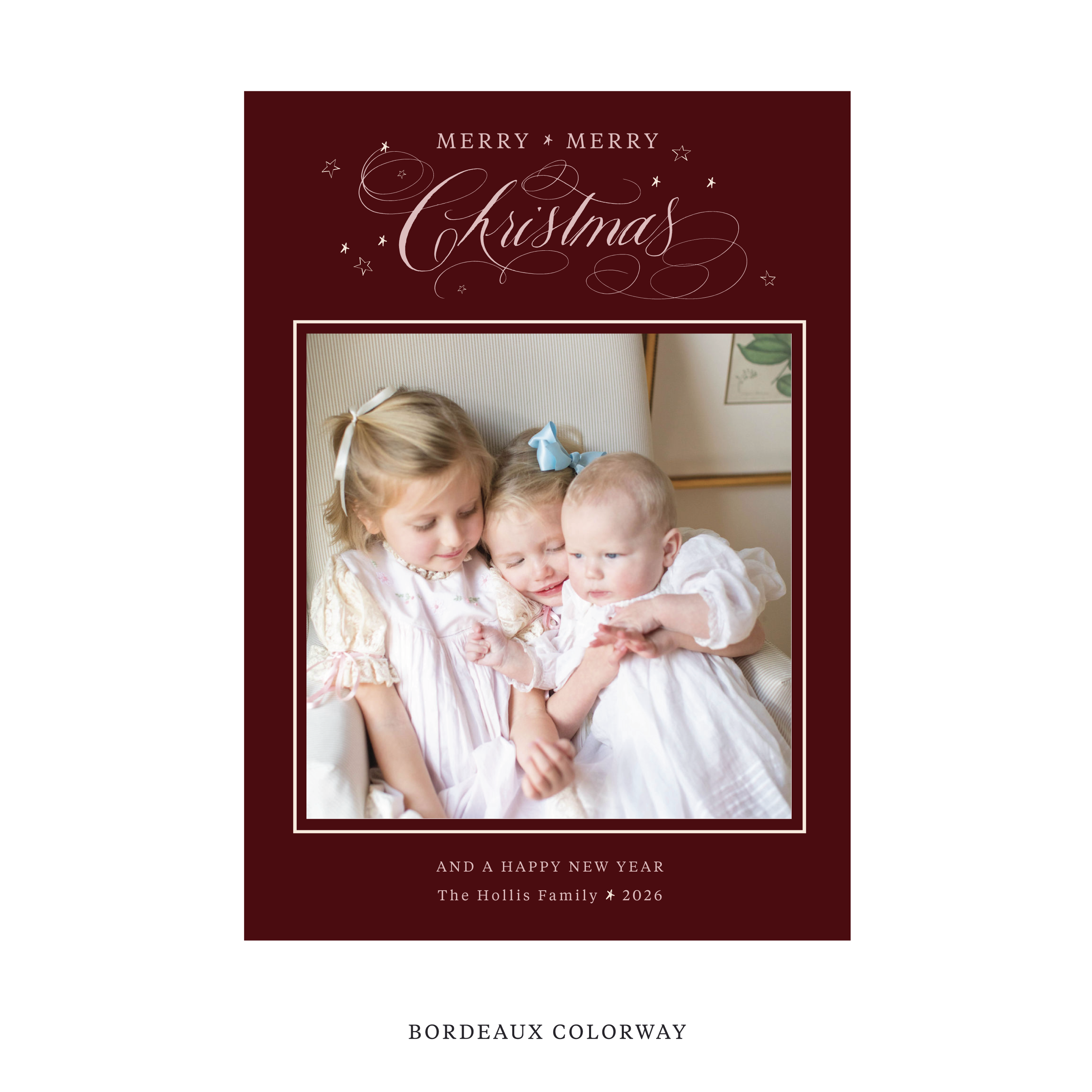Stanbury Classic Flat Print Holiday Card, Large