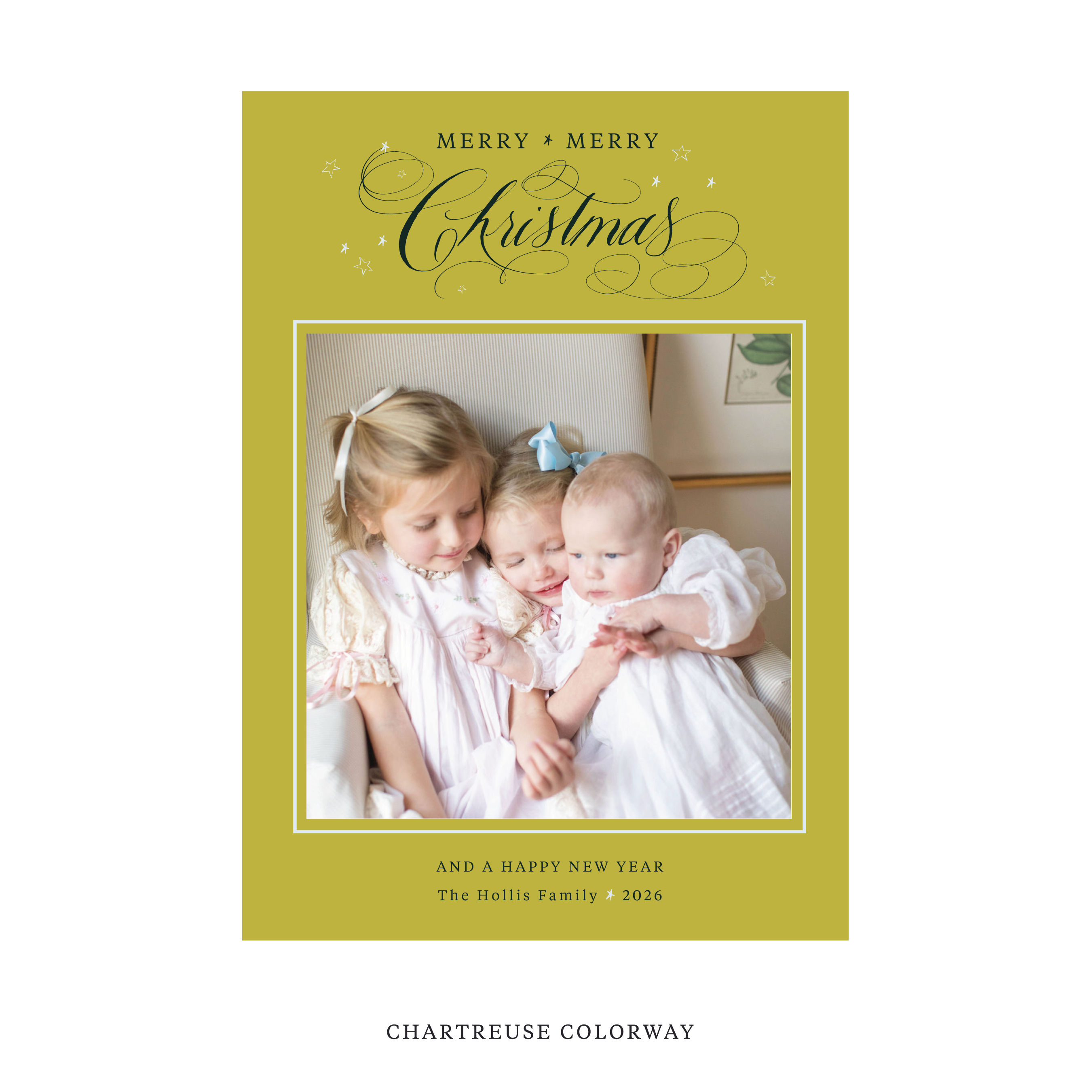 Stanbury Classic Flat Print Holiday Card, Large