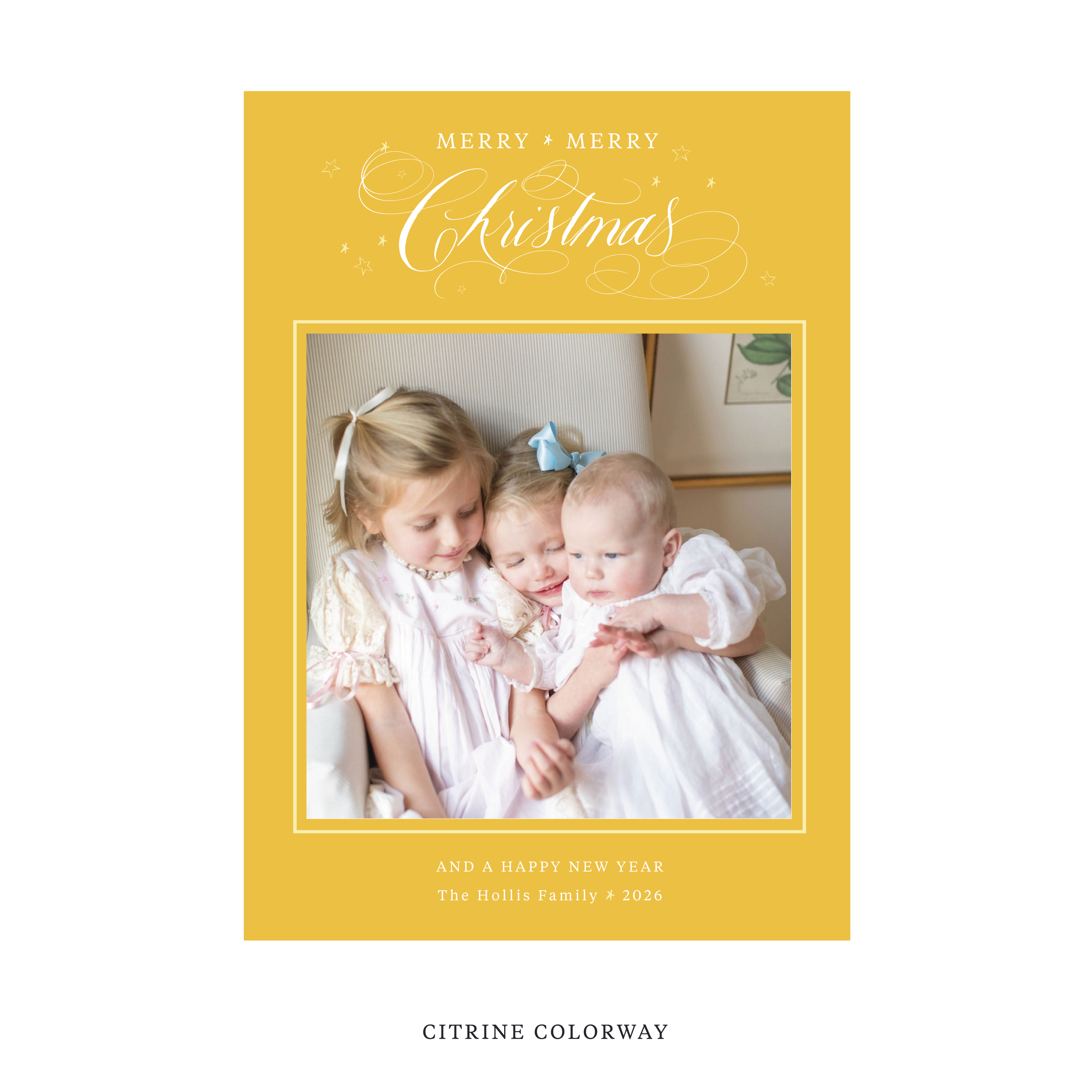 Stanbury Classic Flat Print Holiday Card, Large