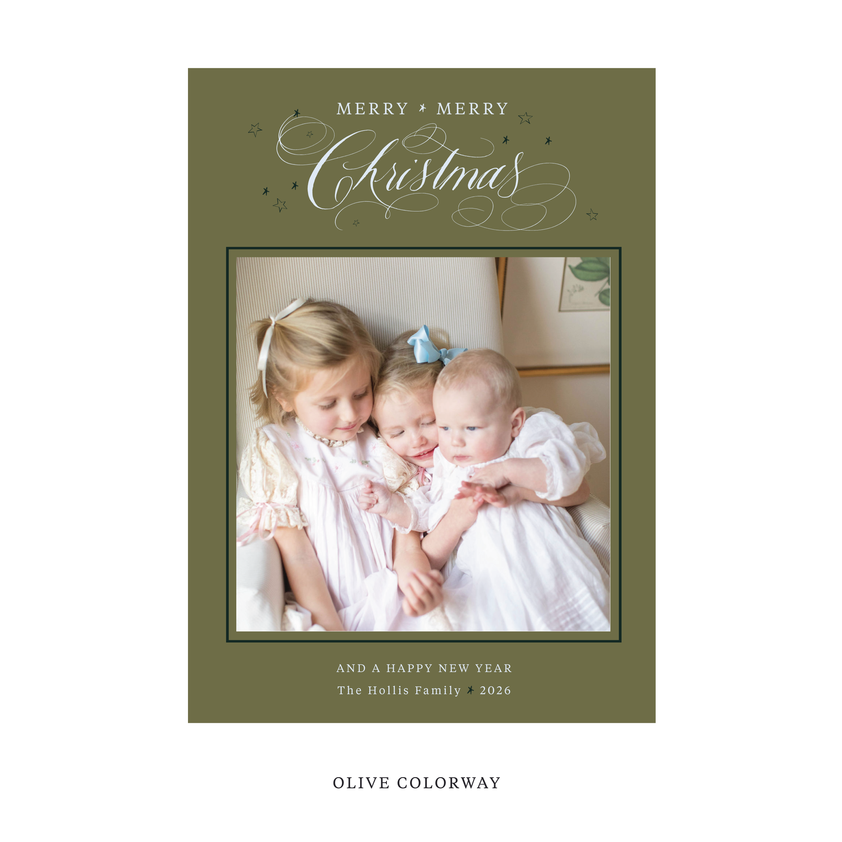 Stanbury Classic Flat Print Holiday Card, Large