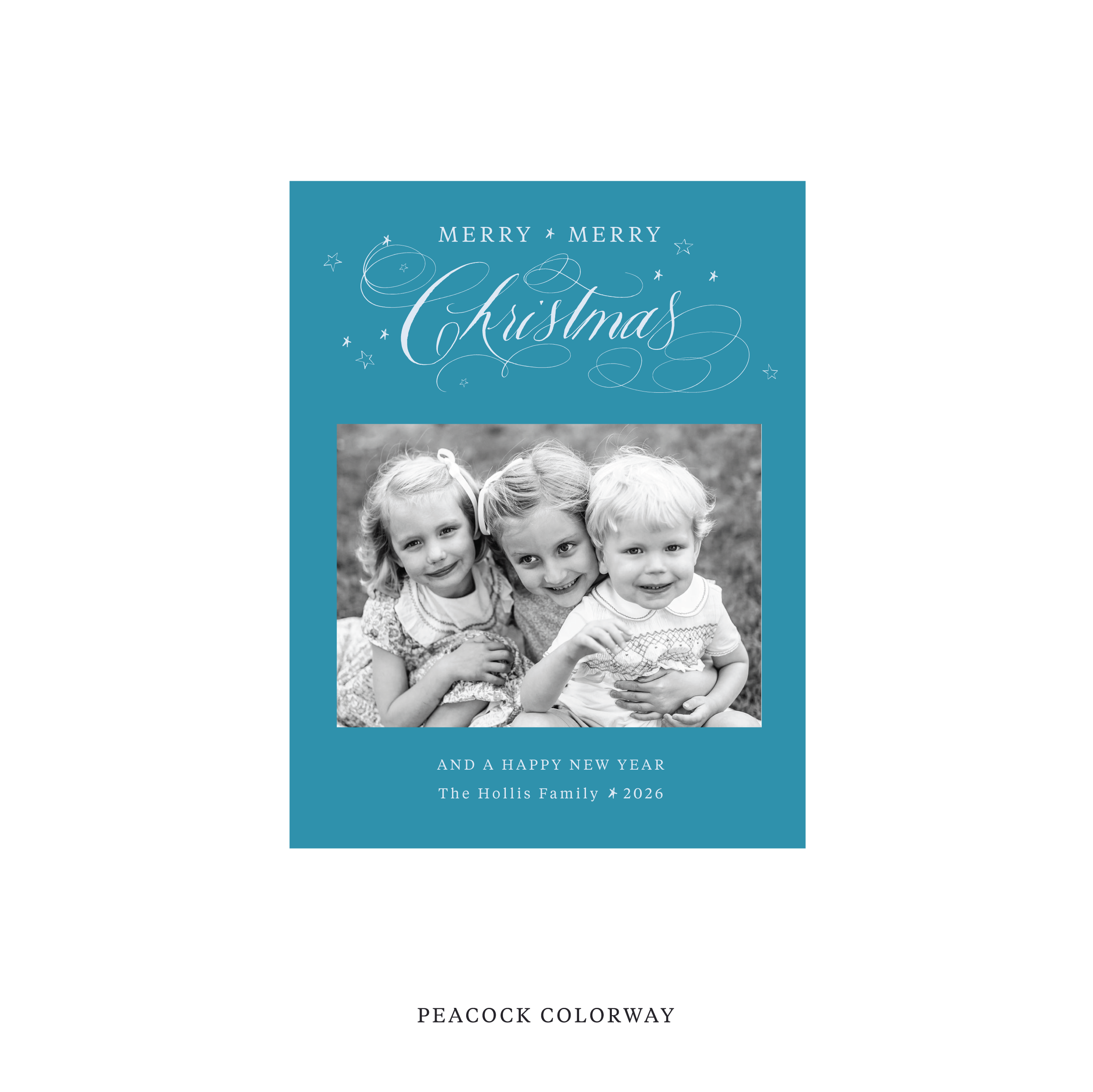Stanbury Classic Flat Print Holiday Card, Small