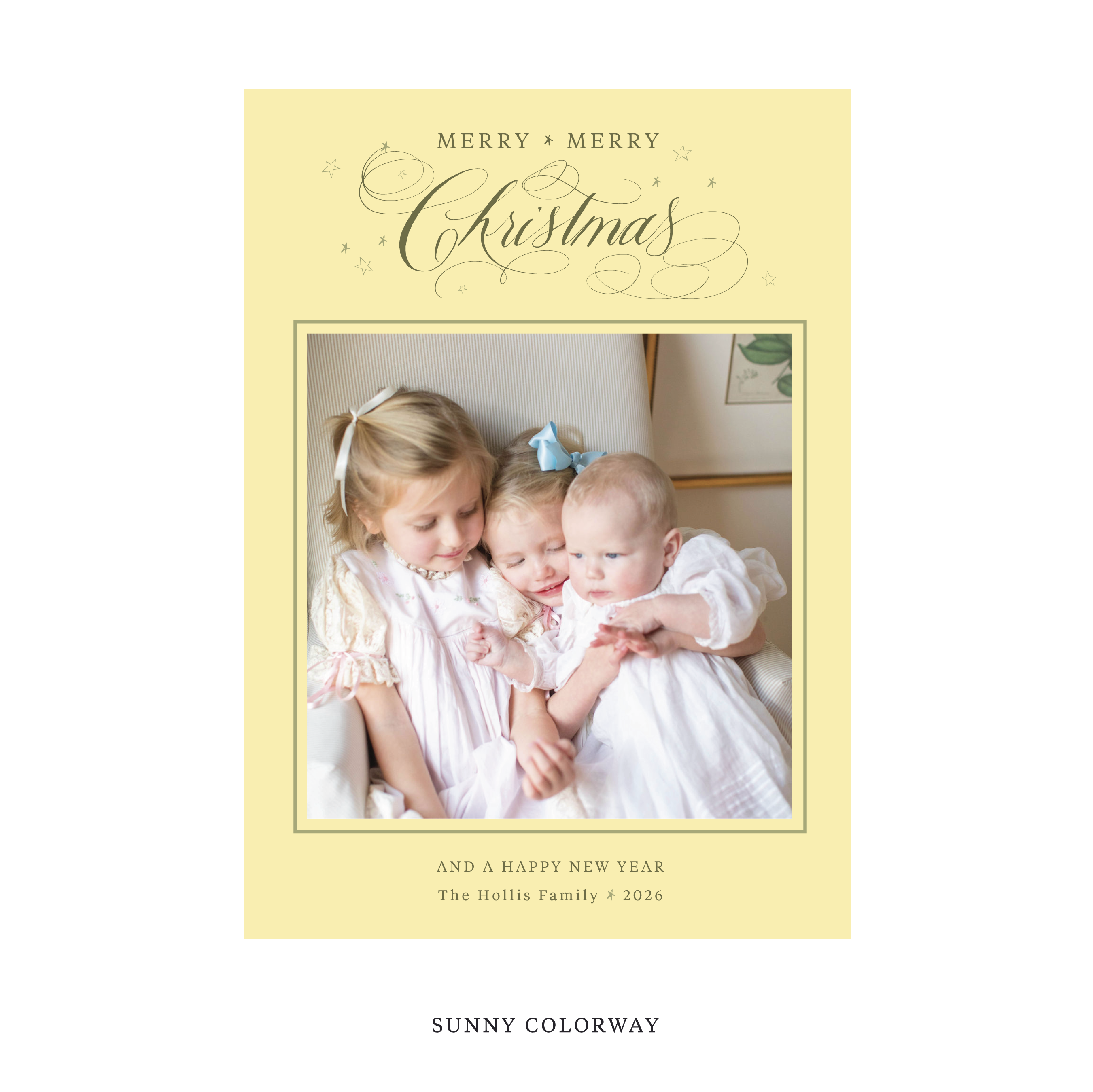Stanbury Classic Flat Print Holiday Card, Large
