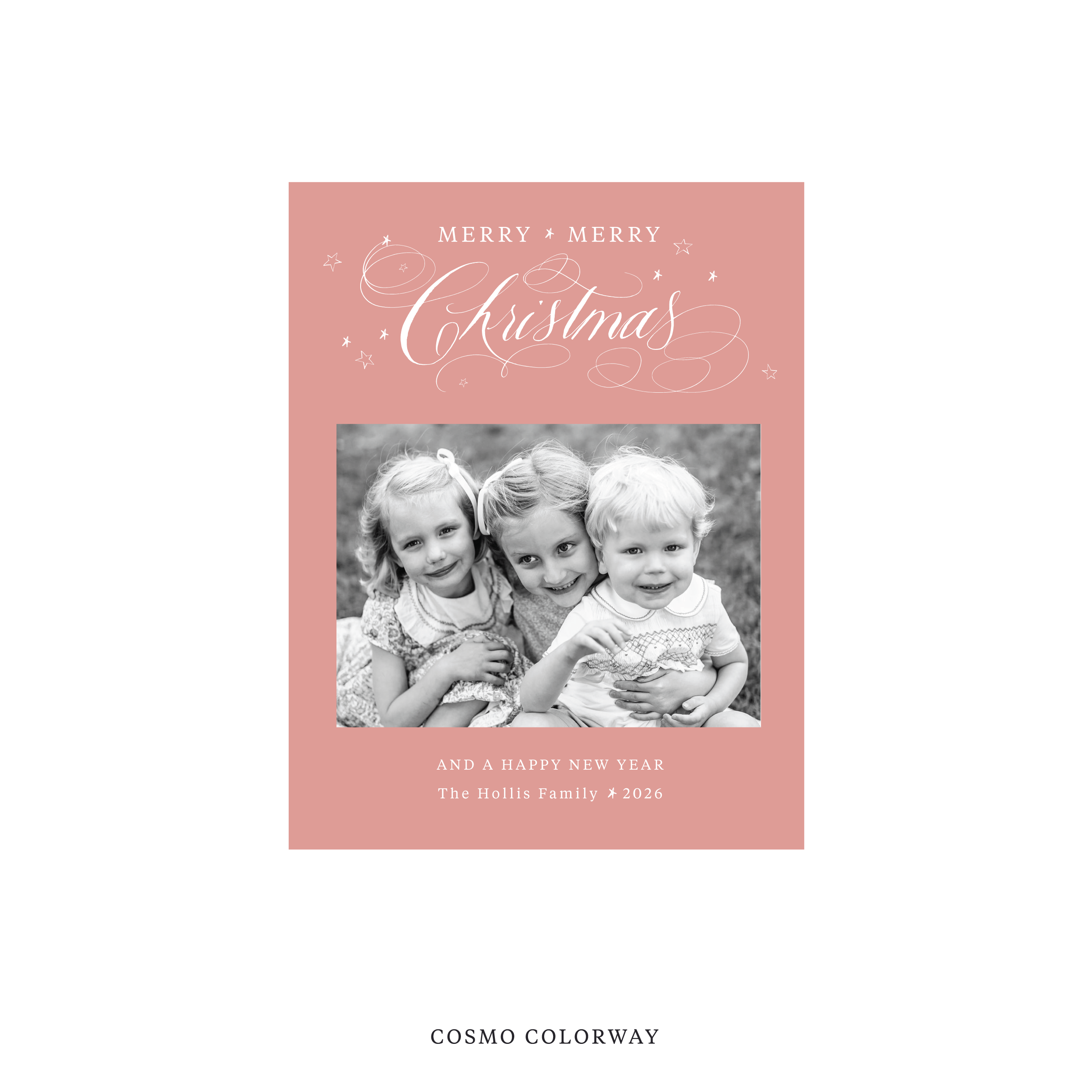 Stanbury Classic Flat Print Holiday Card, Small