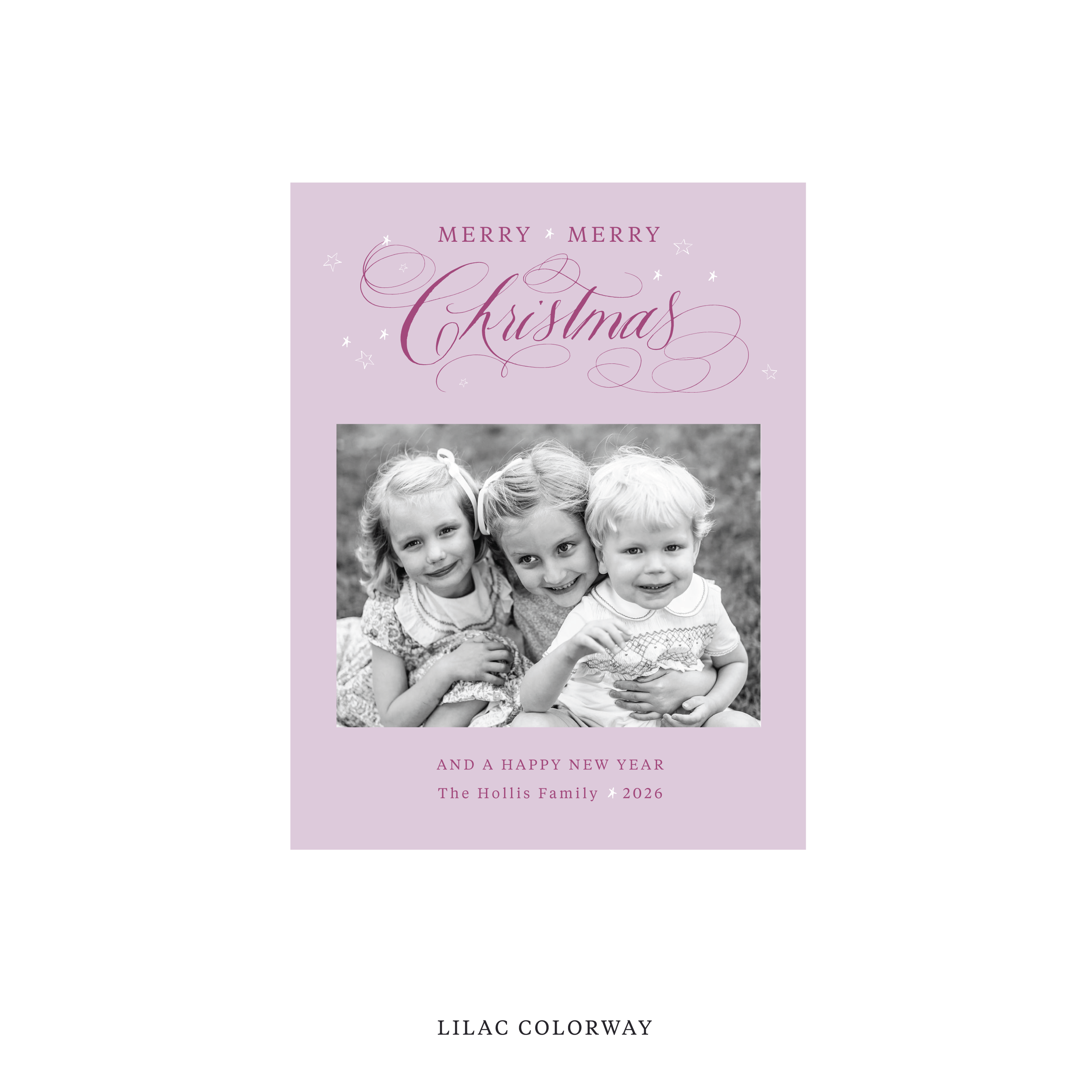 Stanbury Classic Flat Print Holiday Card, Small
