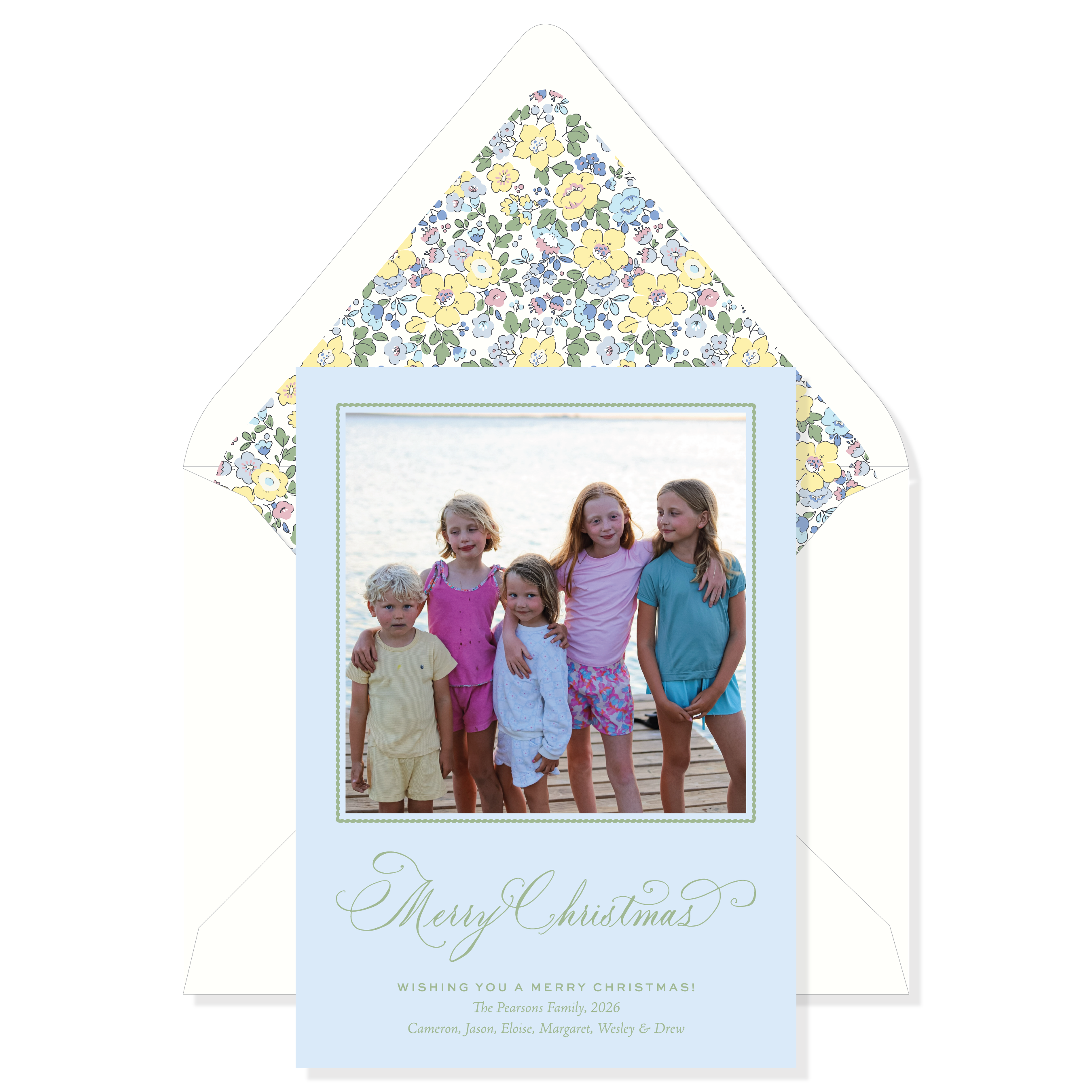 Honeyfield Garden Classic Printed Holiday Card