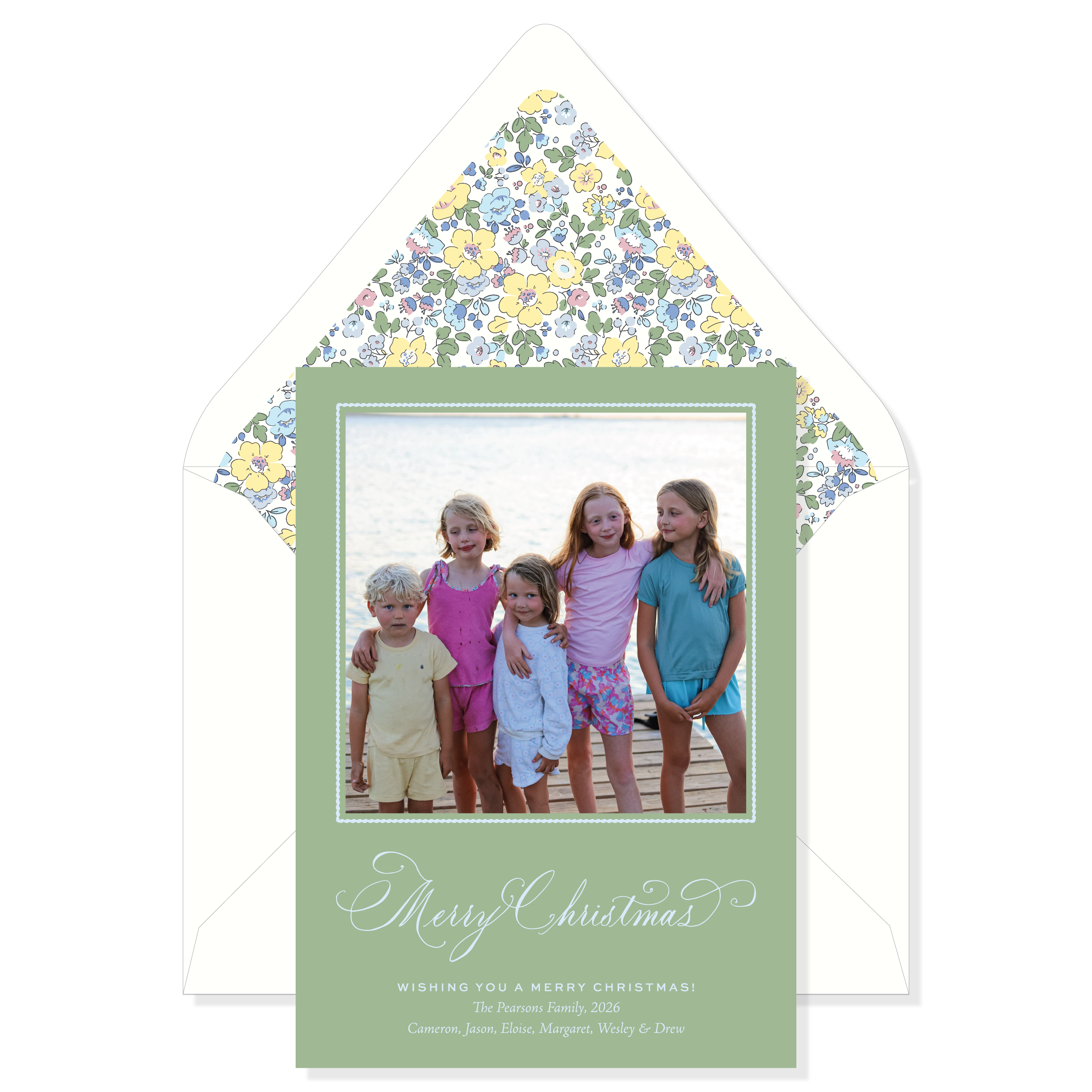 Honeyfield Garden Classic Printed Holiday Card