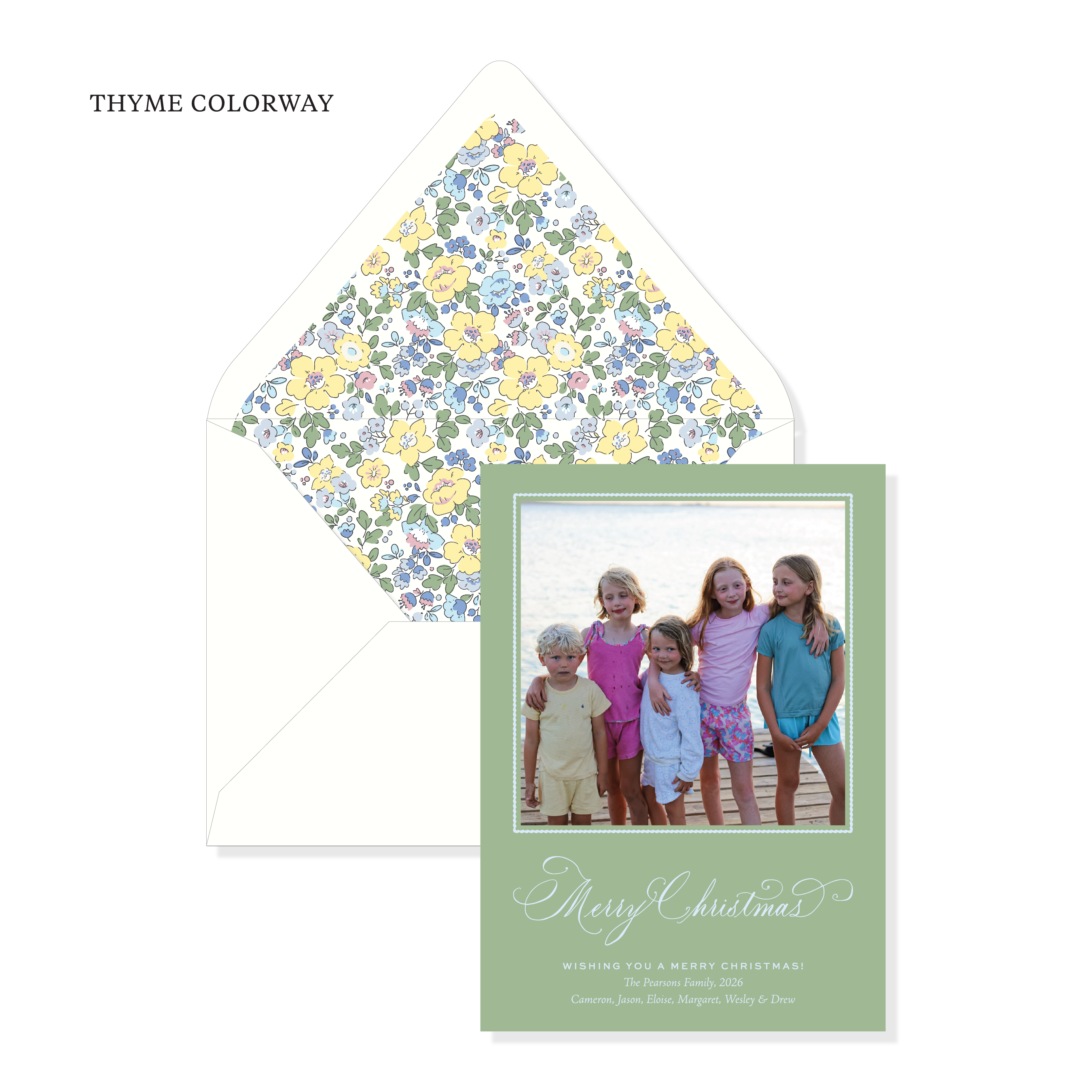 Honeyfield Garden Classic Printed Holiday Card
