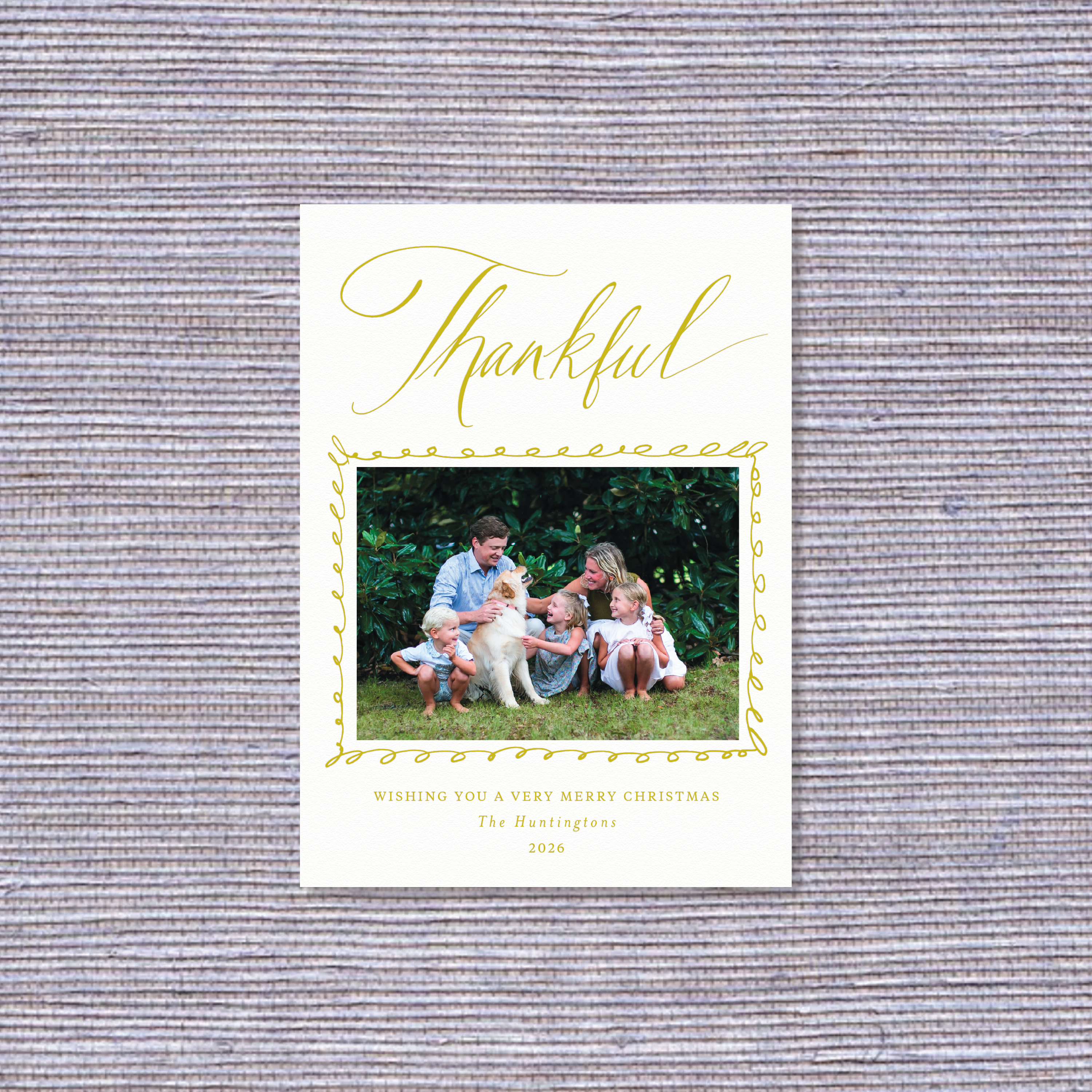 Huntington Letterpress Holiday Card, Medium