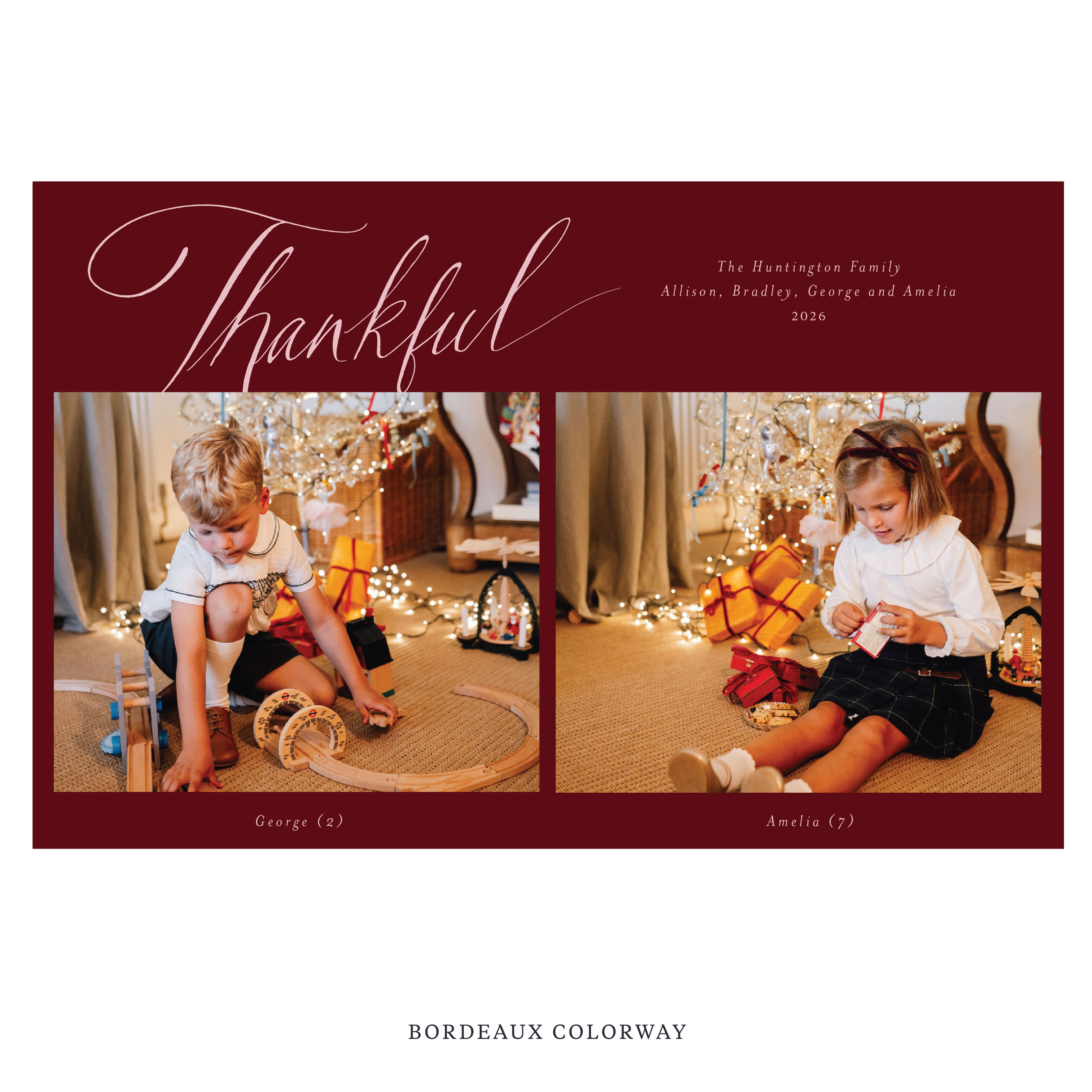 Huntington Digital Photo Holiday Card, Extra Large
