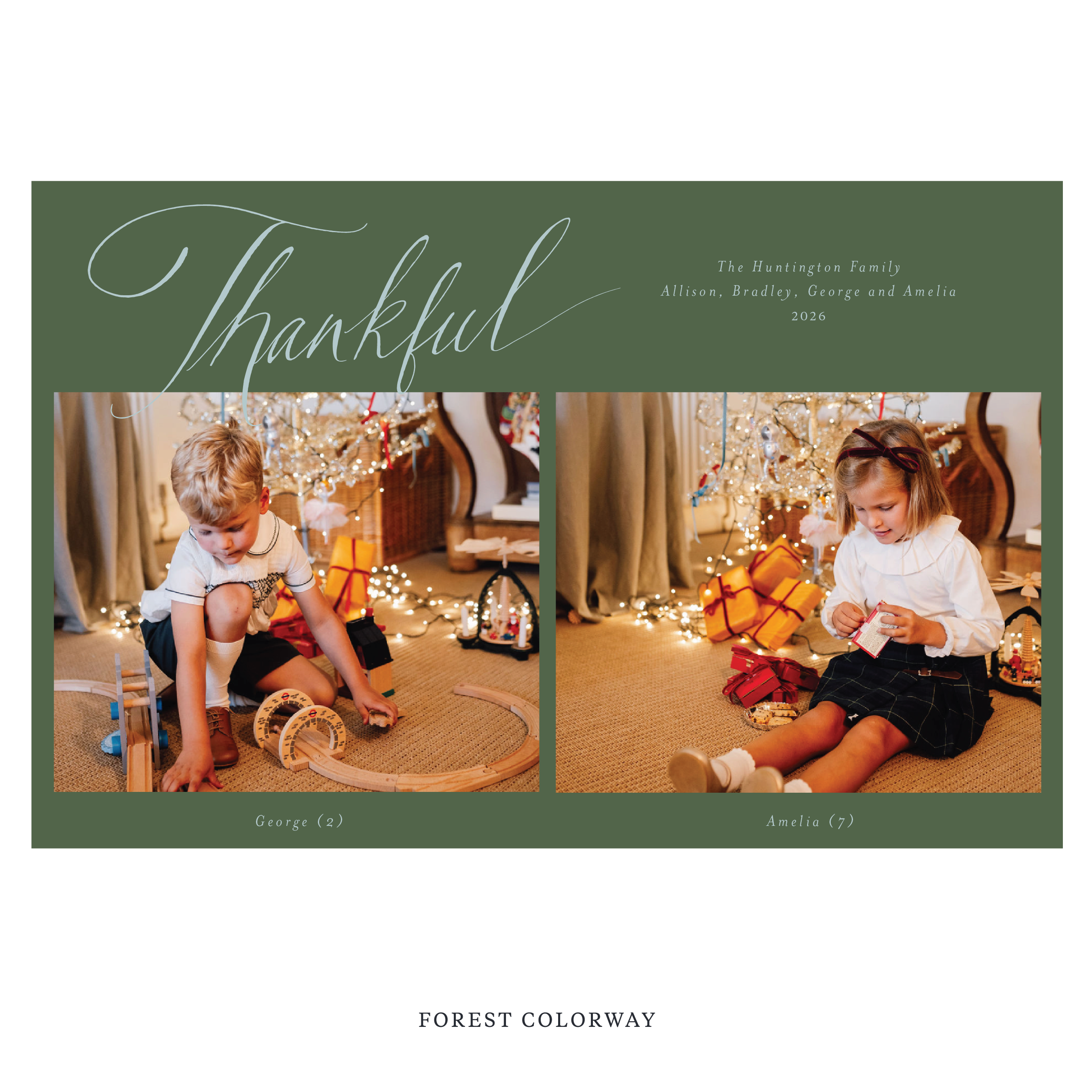 Huntington Digital Photo Holiday Card, Extra Large