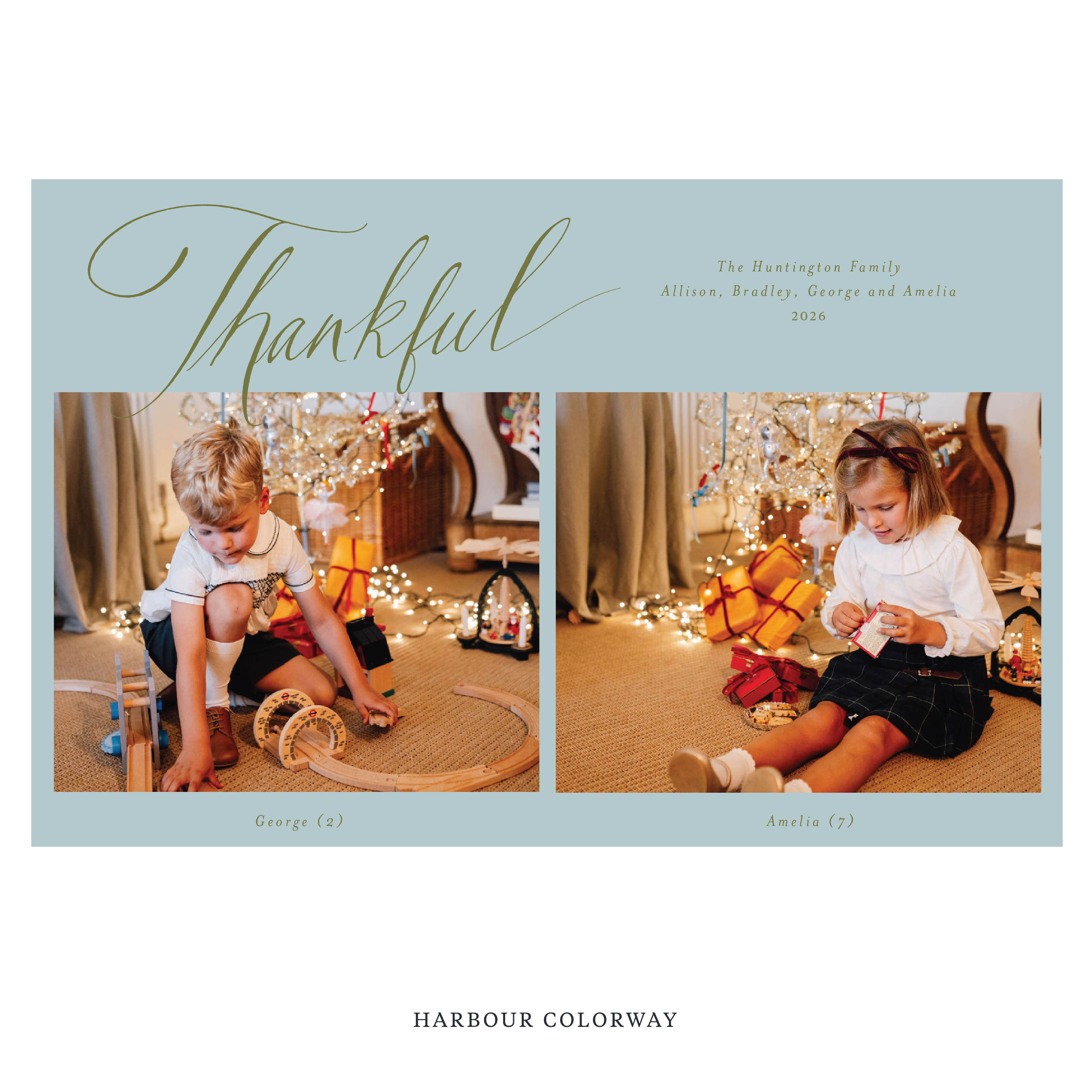 Huntington Digital Photo Holiday Card, Extra Large