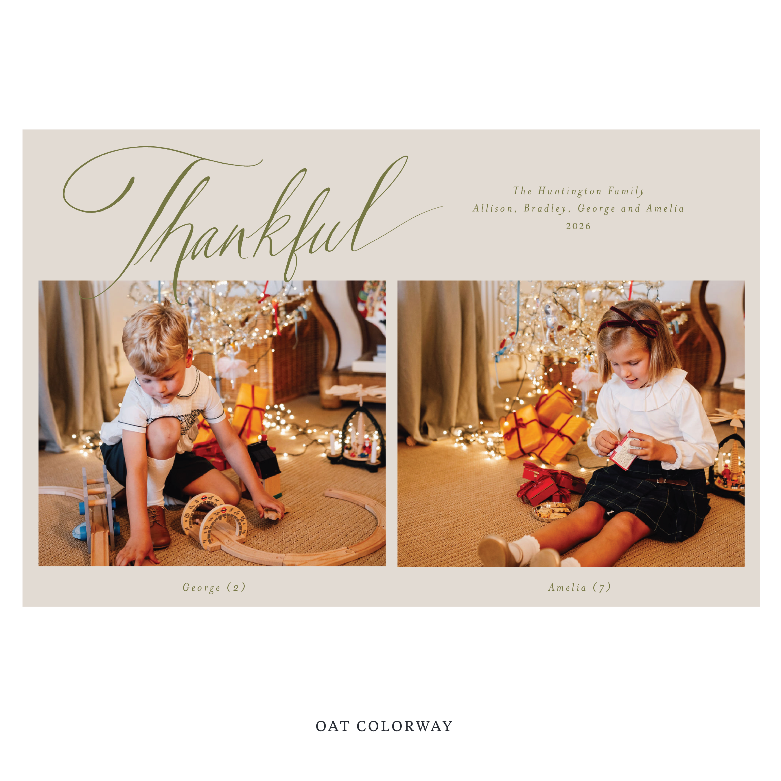 Huntington Digital Photo Holiday Card, Extra Large