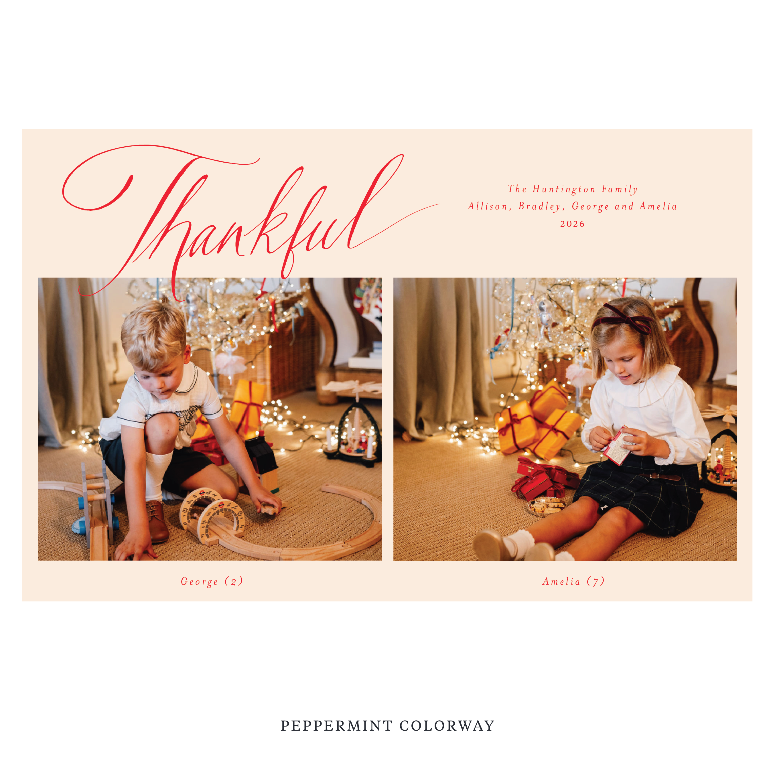 Huntington Digital Photo Holiday Card, Extra Large