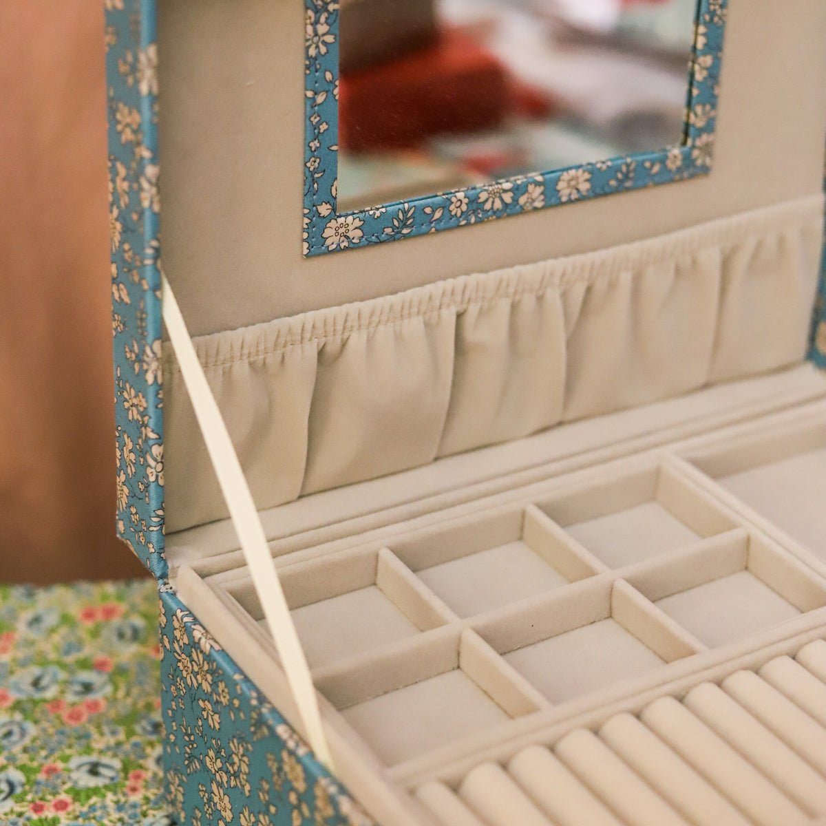 Liberty Large Jewelry Box, Capel Soft Teal