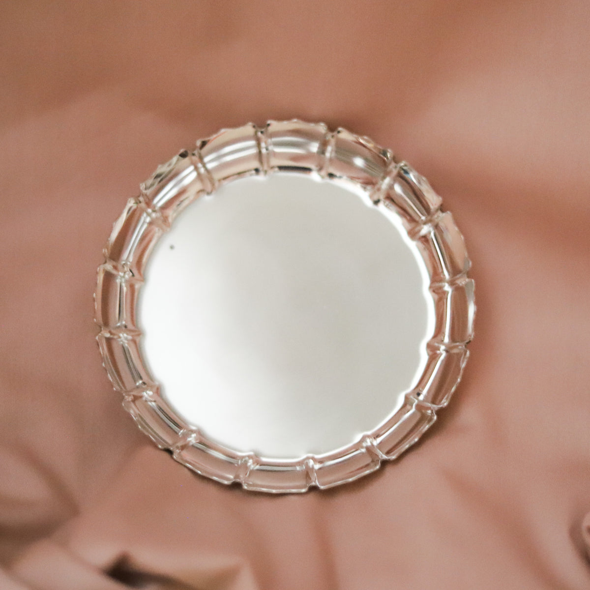 English Sterling Silver Strawberry Dish, London 2000