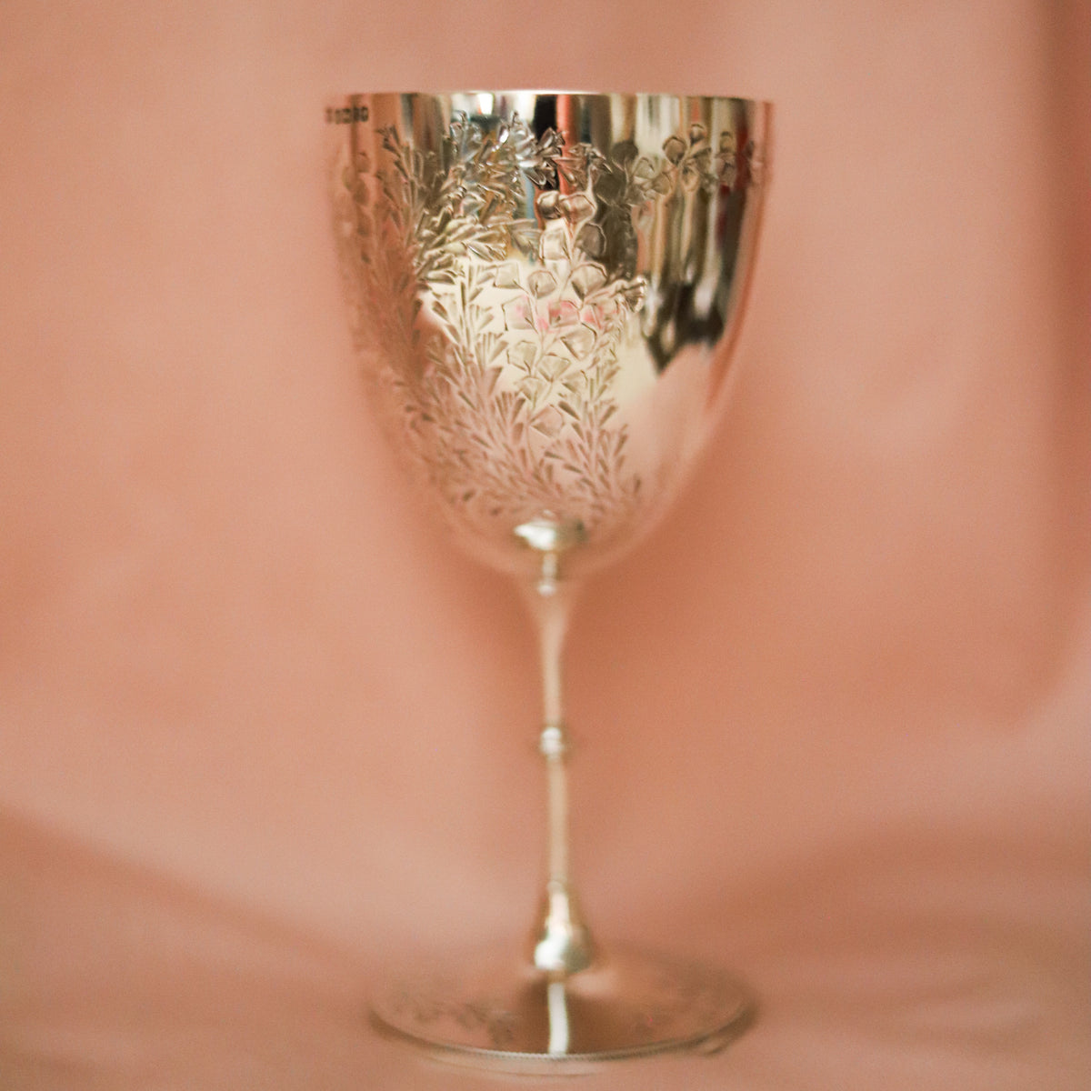 Antique Victorian Sterling Silver Goblet, Sheffield 1885