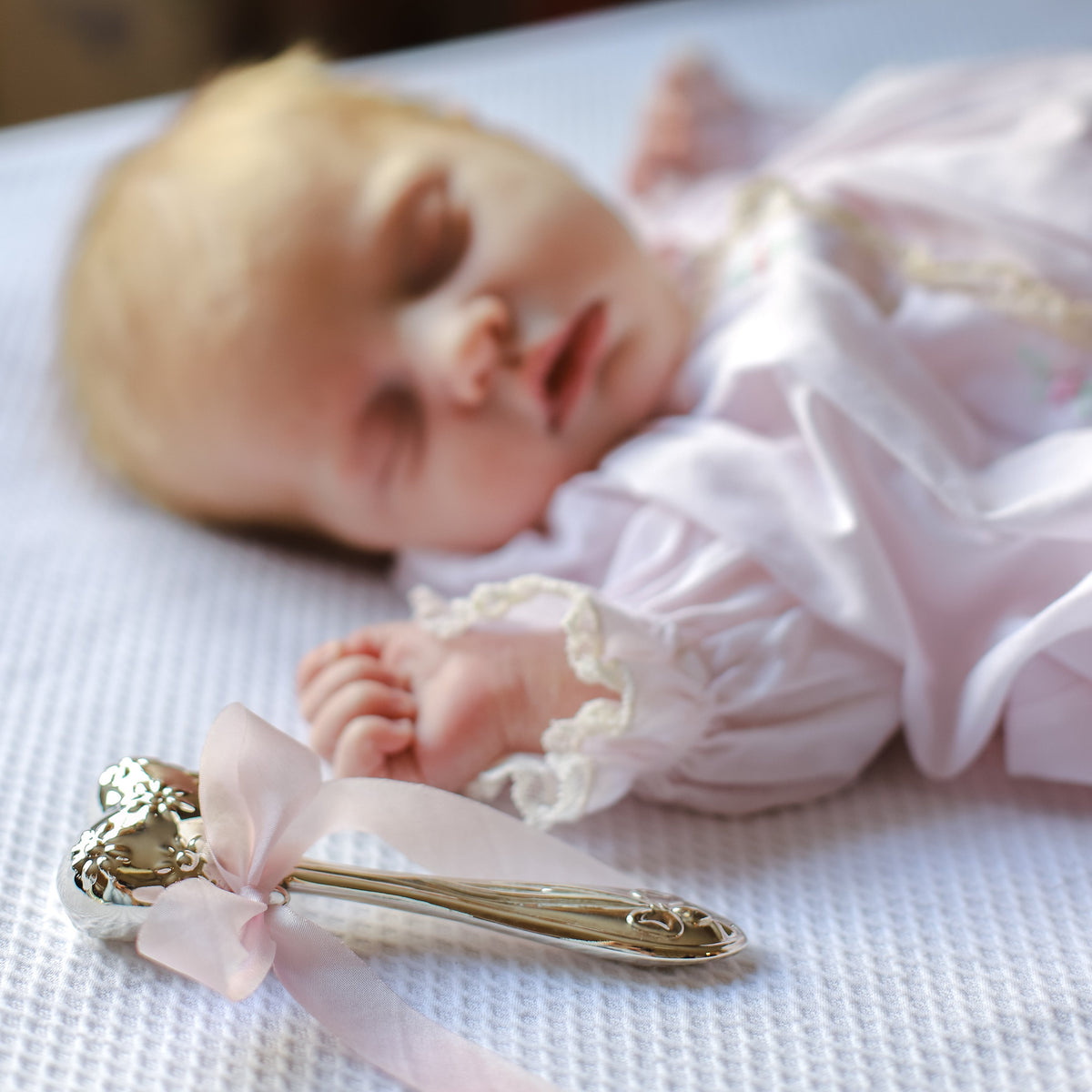 Silver Heart Rattle